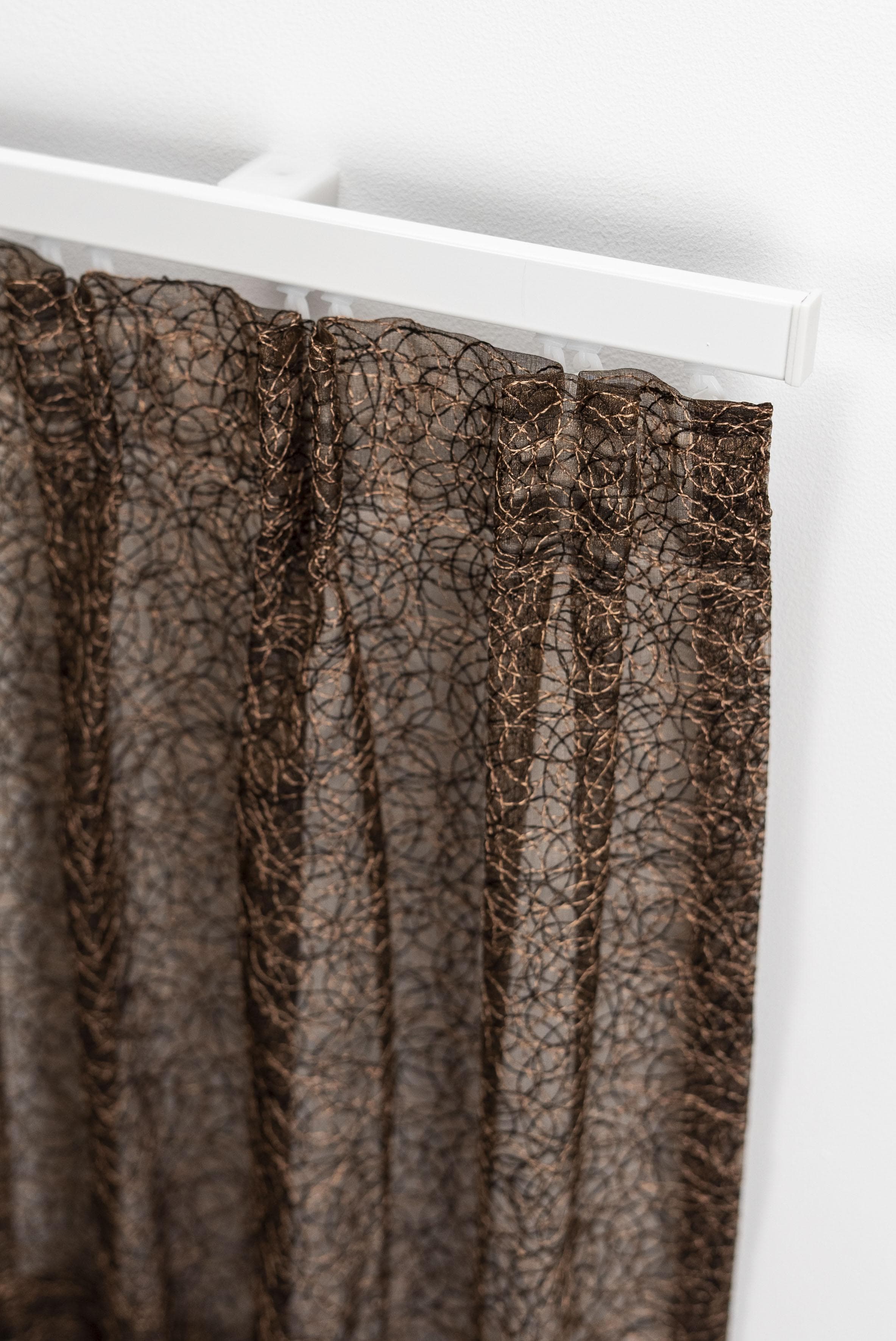 GARESA Aluminium Gardinenschiene - Wand- & Deckenmontage, Verlängerbar