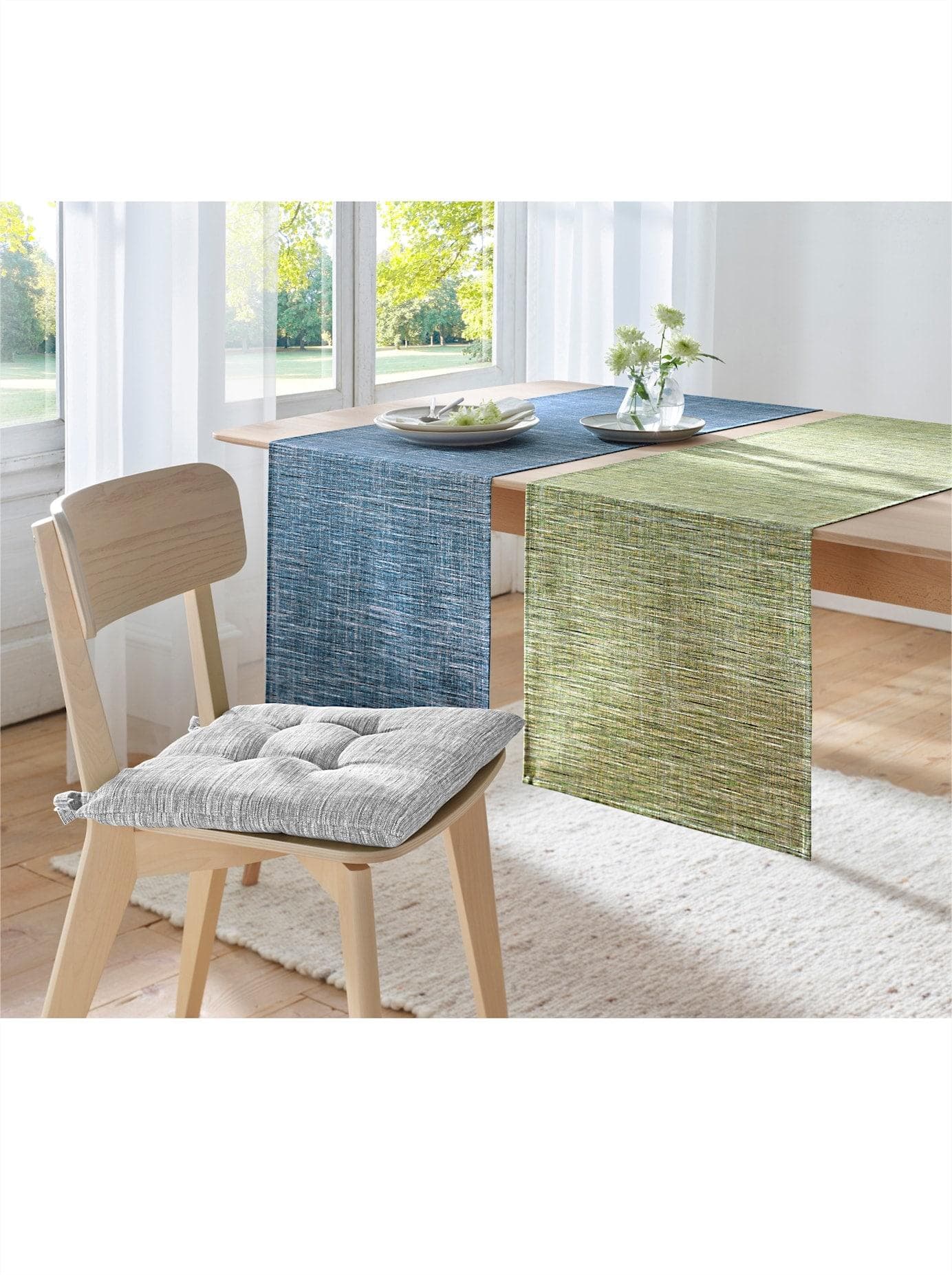 Tischdecke Gr. 5 Blau Aqua-Gemustert Baur Versand