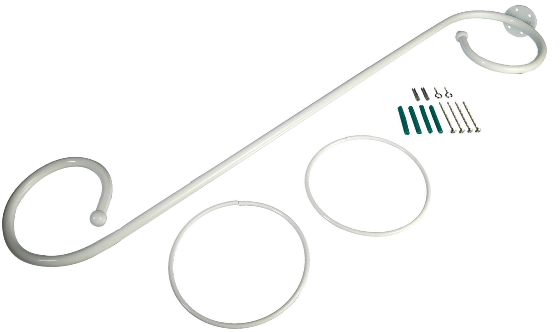 Liedeco Baldachingarnitur Metall - Gardinenstange für Himmelbett