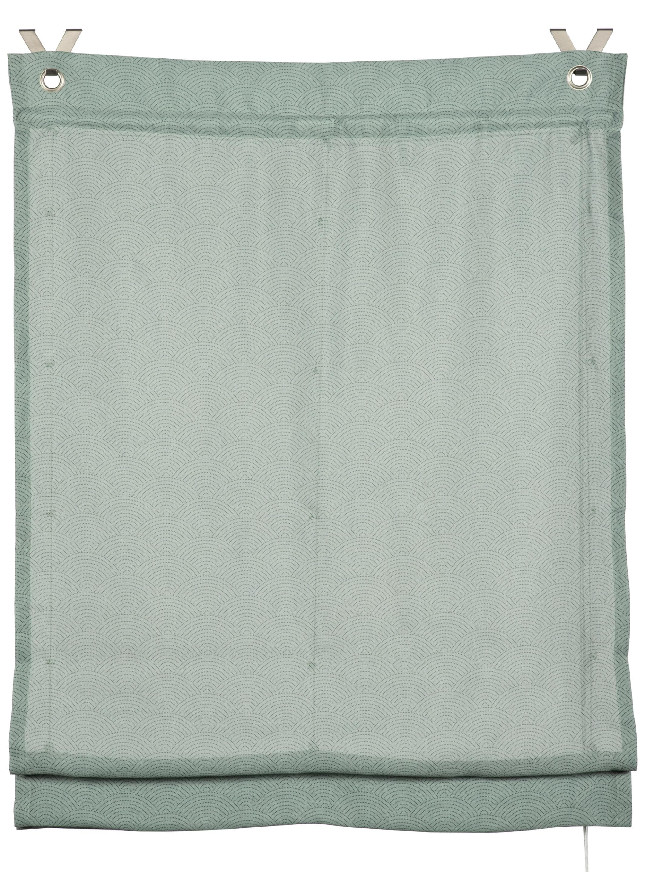 GARDINIA Raffrollo Zen Silence: Hakenaufhängung, Recyceltes Polyester