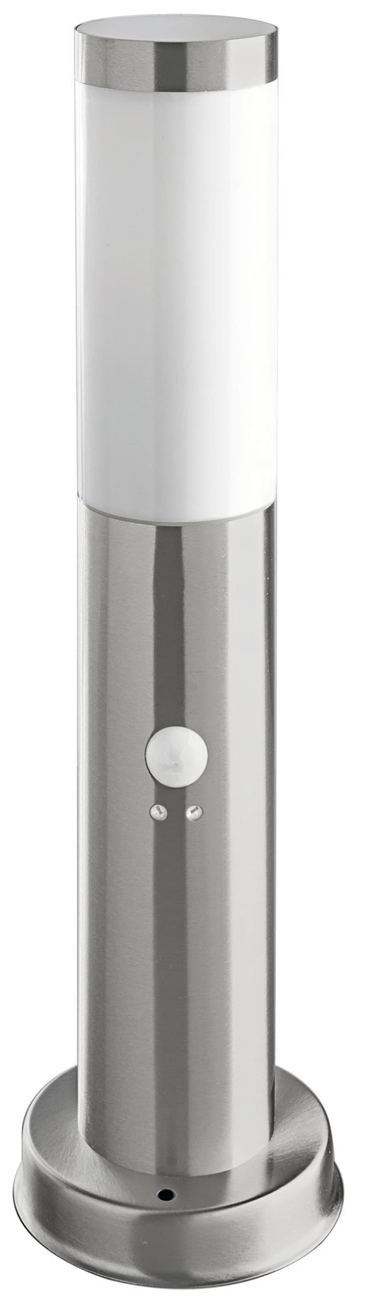 Heitronic Sockelleuchte Larisa: Bewegungsmelder Außenlampe aus Edelstahl