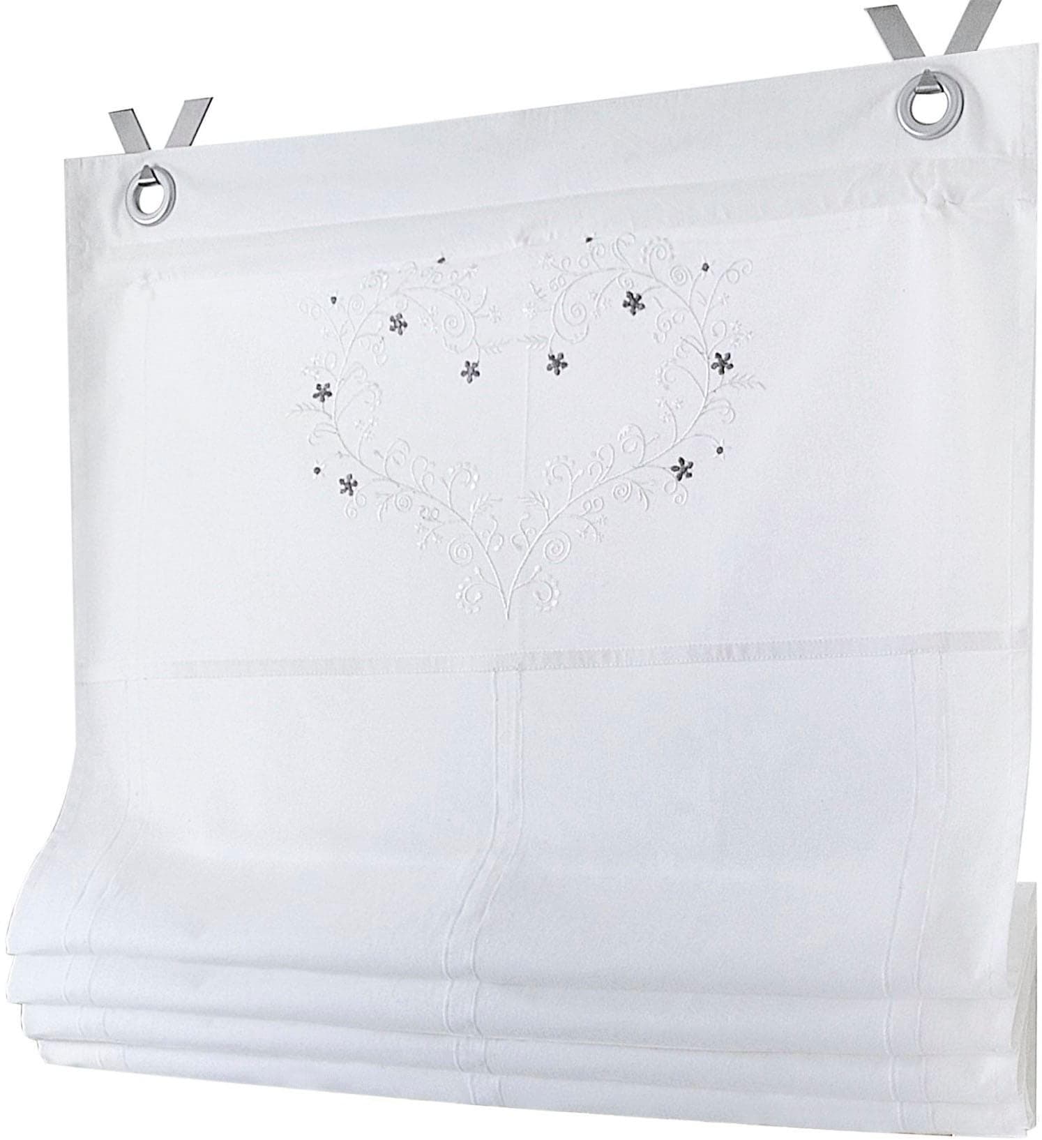 Raffrollo HEINE HOME Gr. 3 Weiß Blickdicht