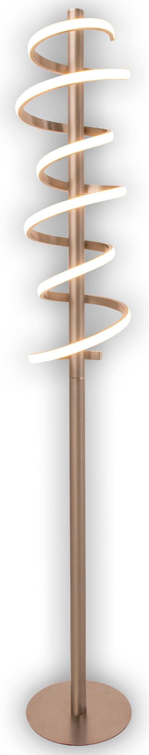 NÄVE LED Stehlampe "Belleza" Silber 140 cm Dimmbar