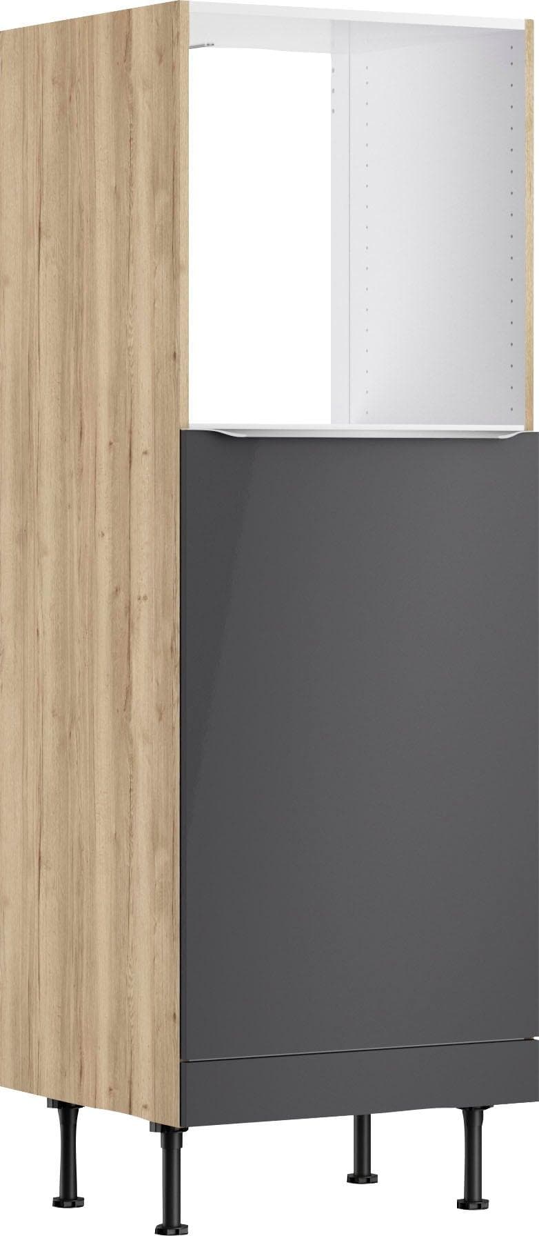 OPTIFIT Kühlschrank-Umbauschrank mit Aluminiumgriffleiste