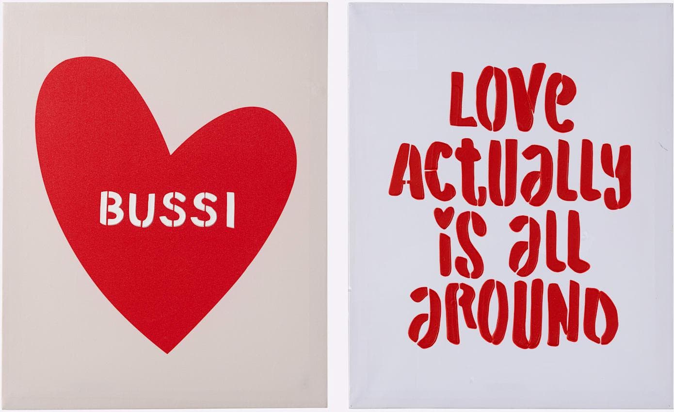 Baur Versand Bild Rot-Natur Kunstdruck 2-teilig