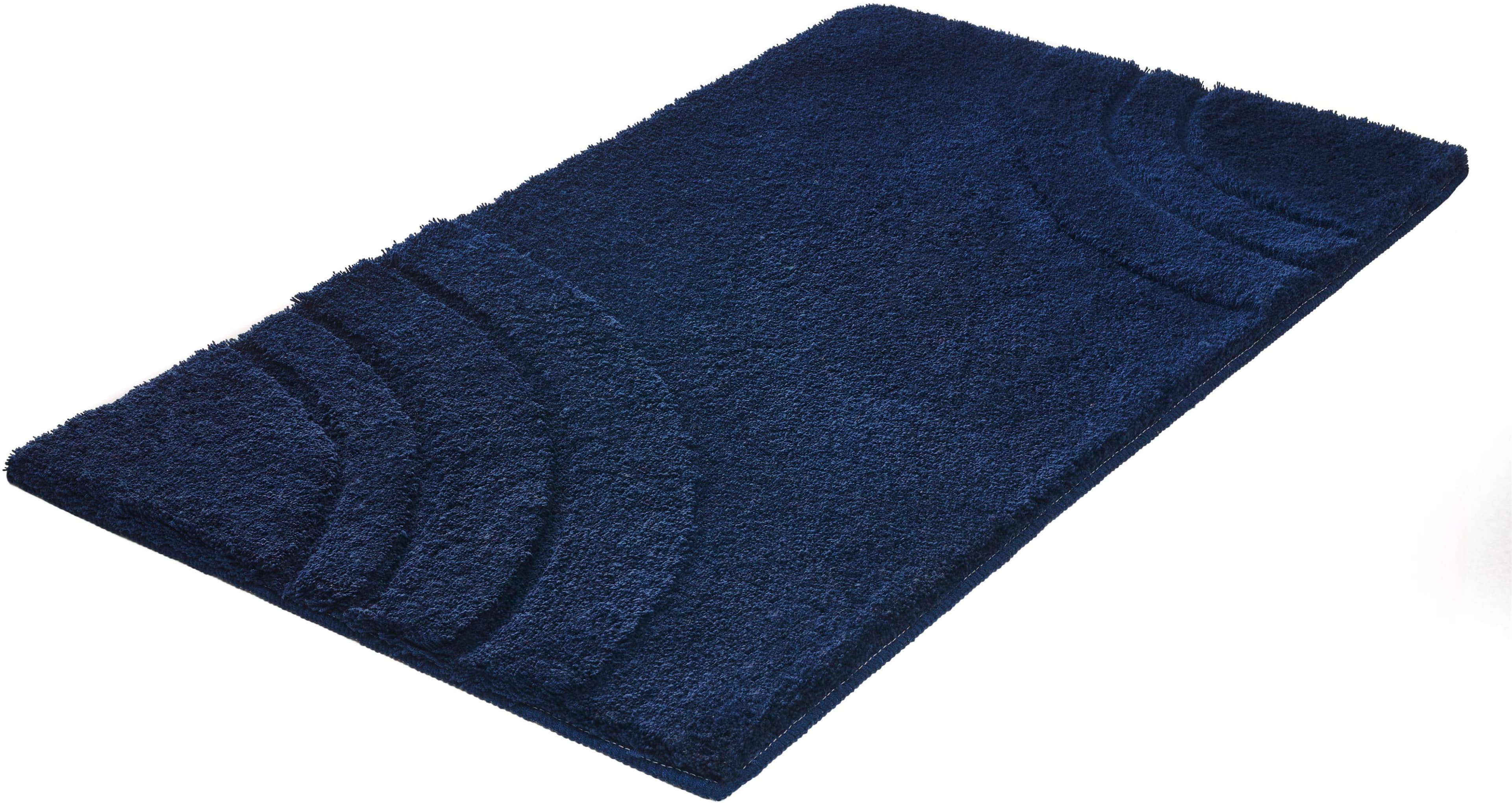 Badematte Kleine Wolke Saturn Navy Polyacryl Hoch-Tief-Effekt