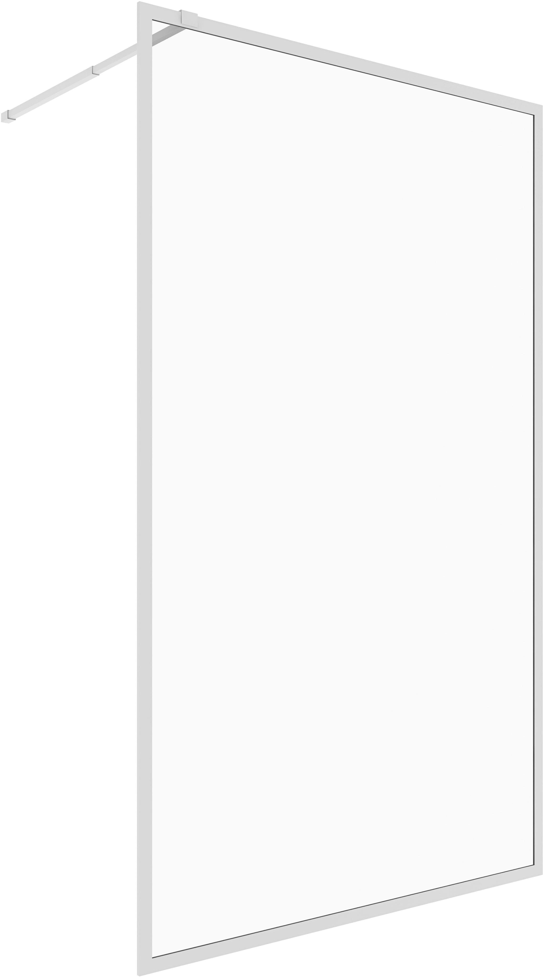 MARWELL Walk-in-Dusche Style Weiß Neutral 195cm