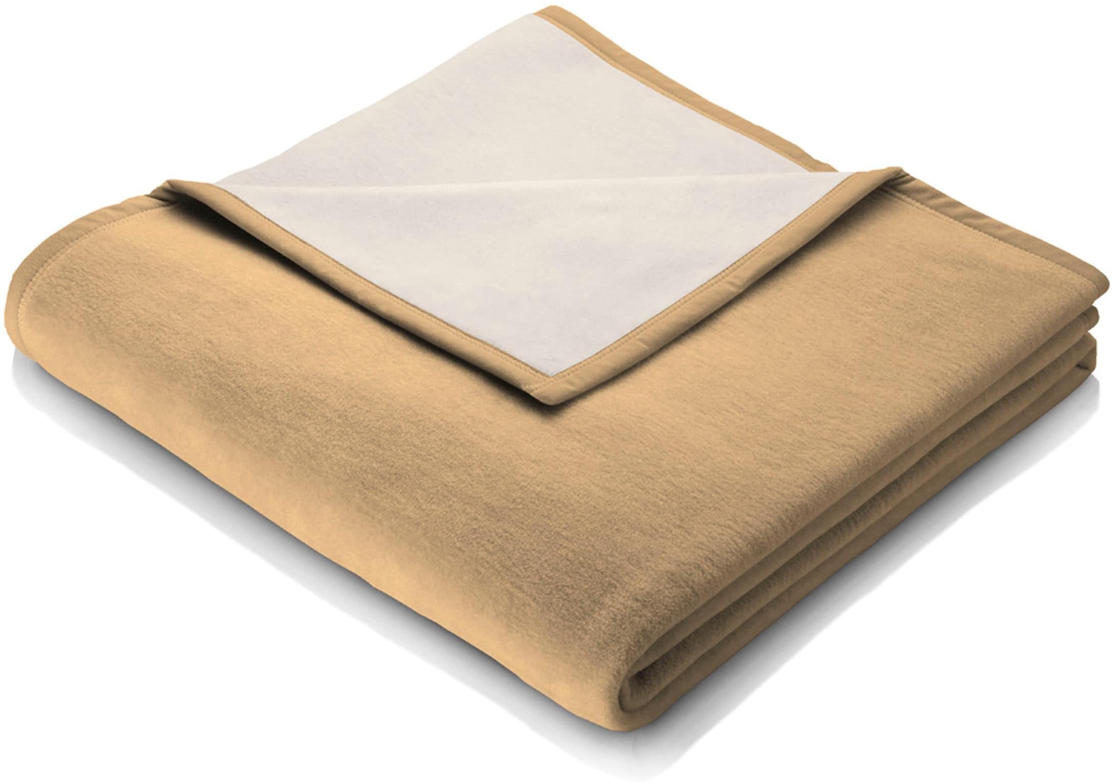 Biederlack Exklusiv Wohndecke Doubleface mit Velourband-Einfassung