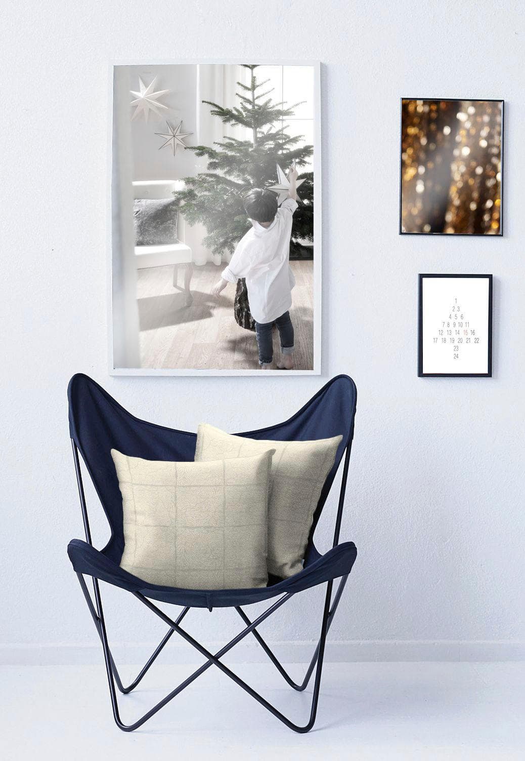 APELT Dekokissen 6300: Glänzendes Weihnachtsdesign mit Lurexfäden