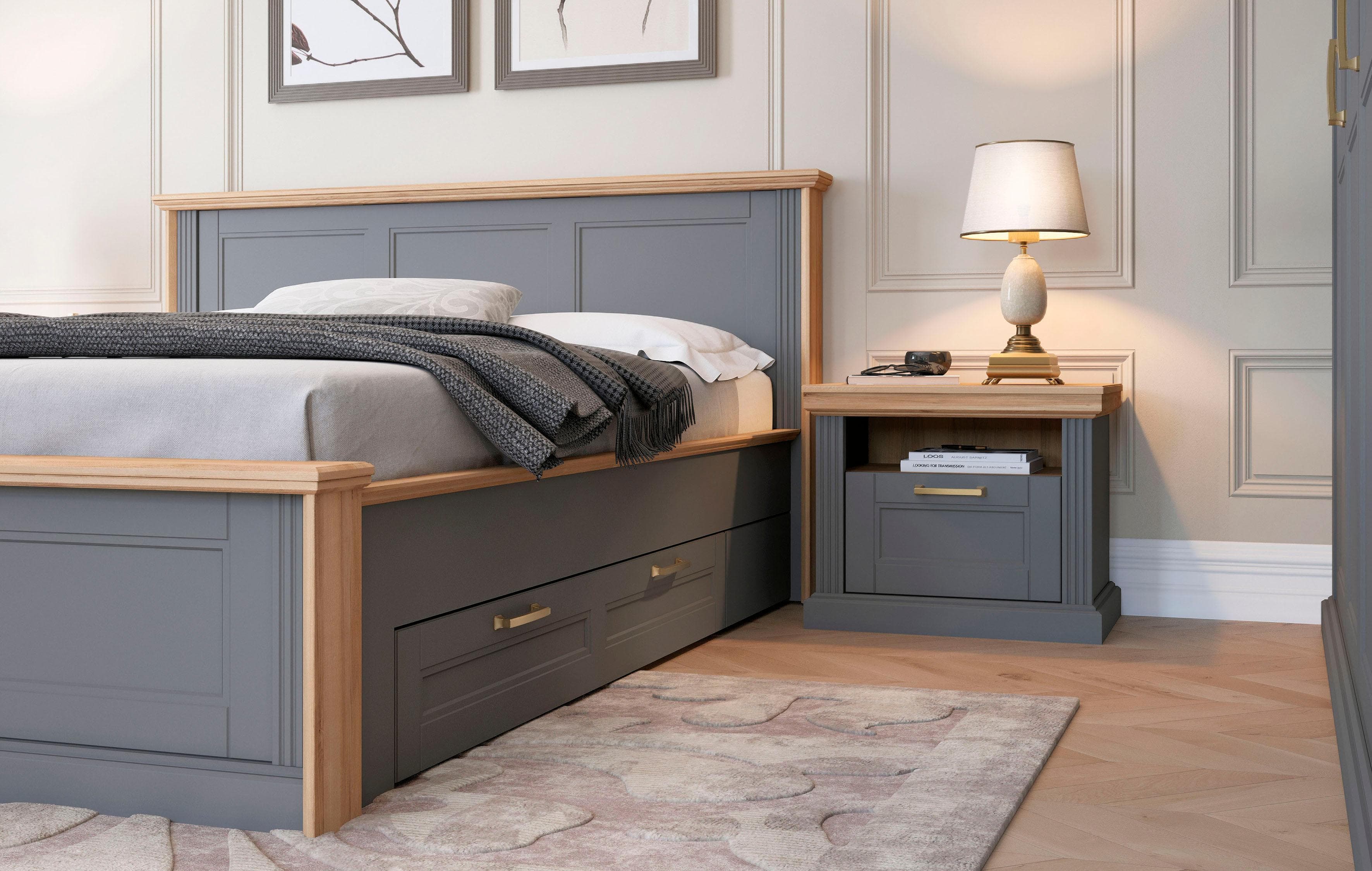 Nachtkonsole mit Soft-Close und wasserbasiertem UV-Lack