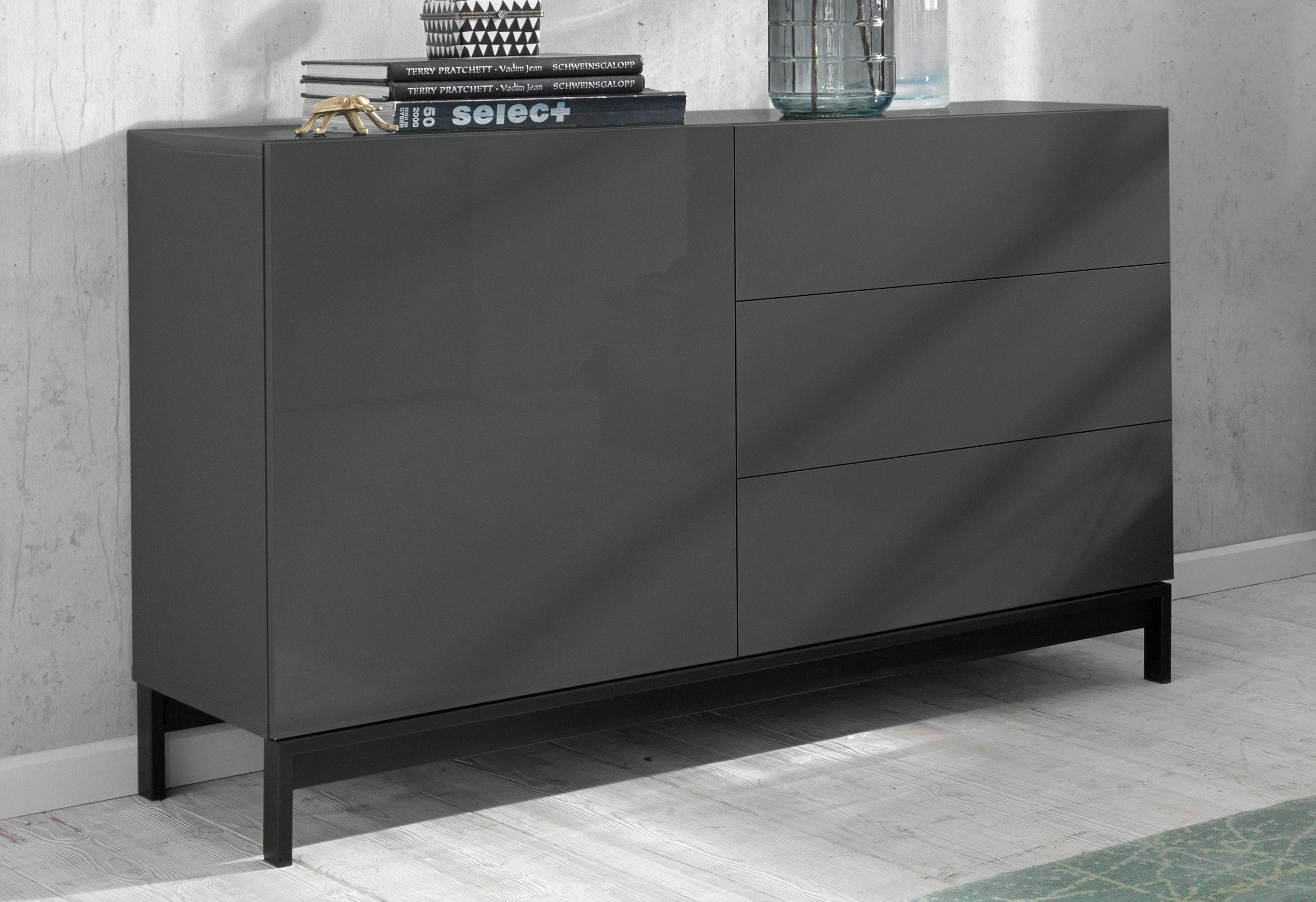 INOSIGN Sideboard Metis - Grifflos Öffnen, FSC® Holzwerkstoff