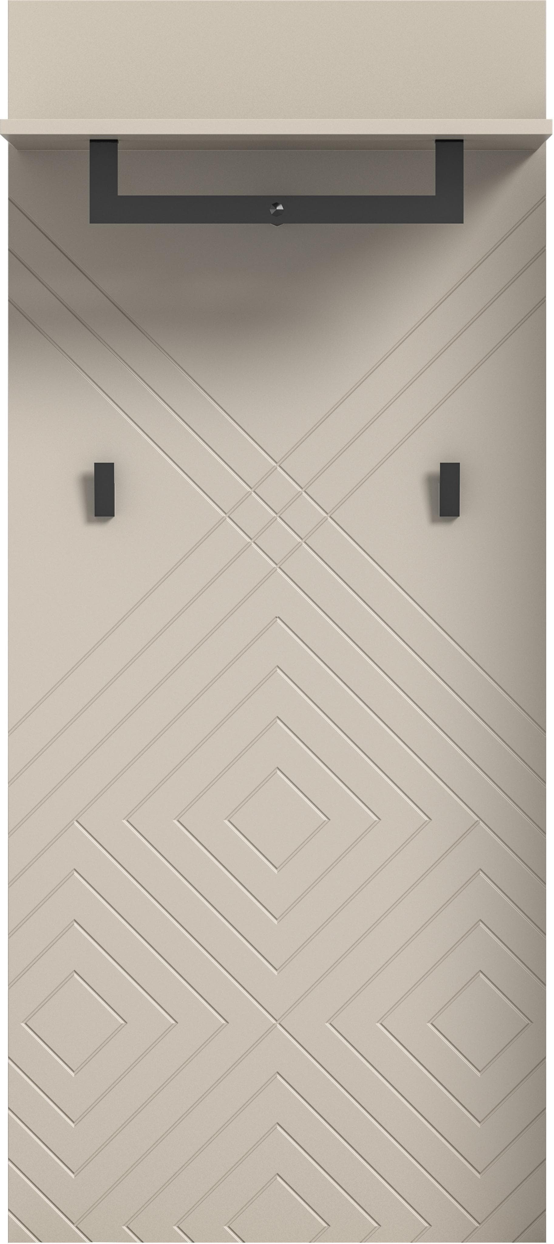 Ornamentales Garderobenpaneel mit Fräsung