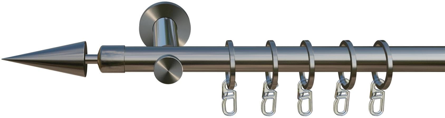 Gardinenstange Paarl 180cm silber Indeko Eisen