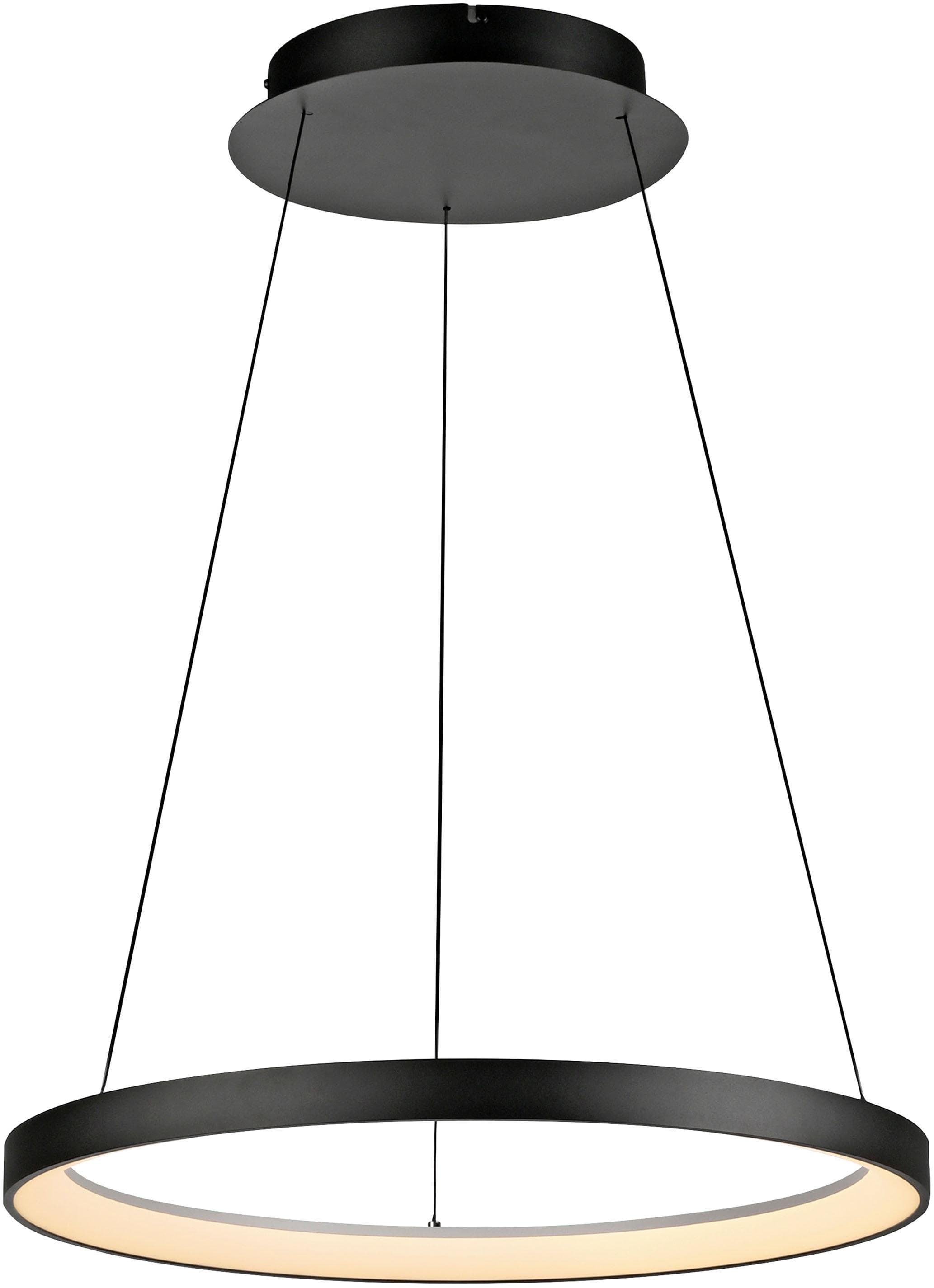 PAUL NEUHAUS HOOP LED Pendelleuchte: Dimmbar, Höhenverstellbar, Warmweiß