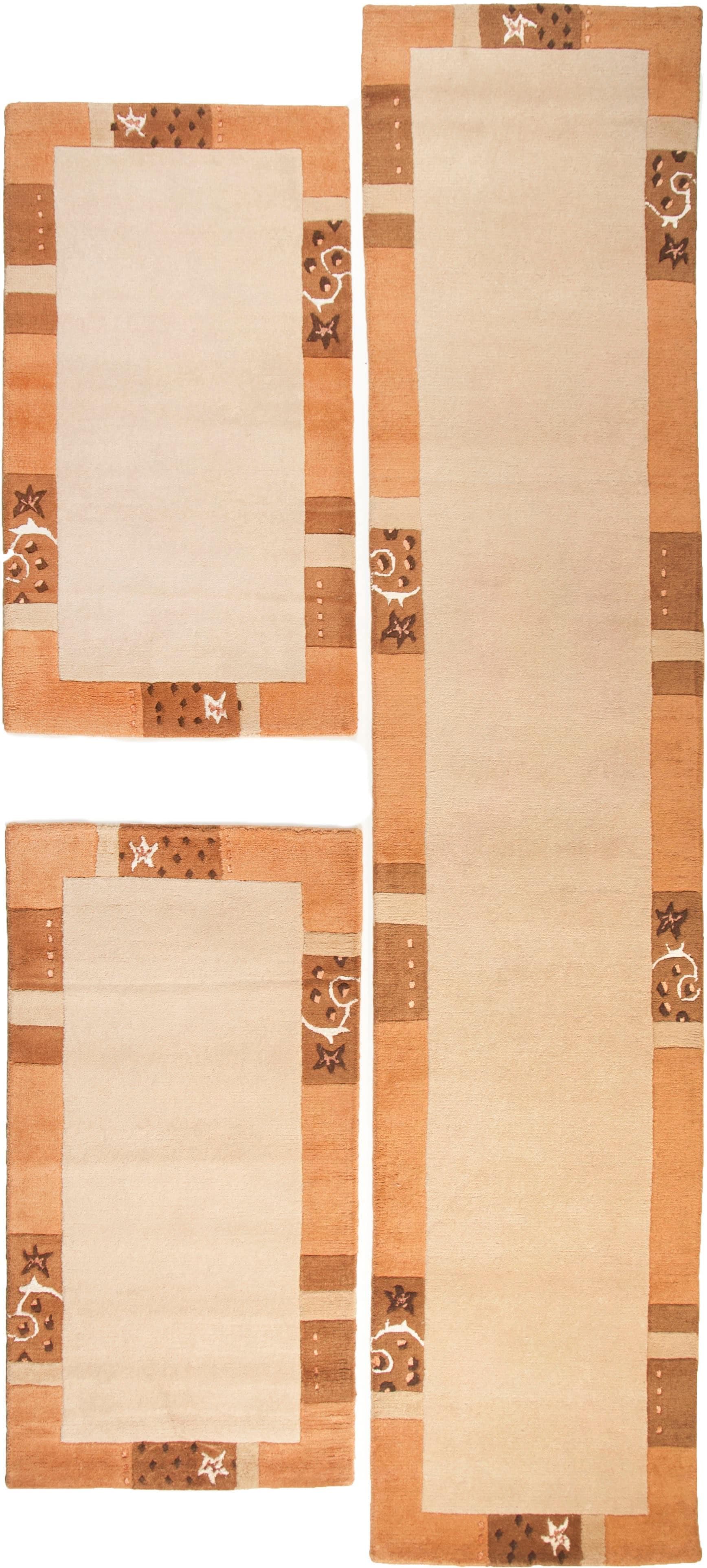 Bettumrandung THEKO Royal Ganges Gr. 14 Beige 3-teiliges Läufer-Set