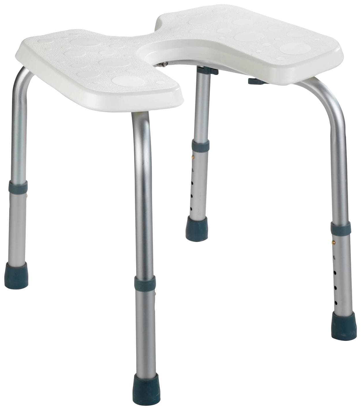 WENKO Badhocker Secura Weiß Einstellbare Sitzhöhe
