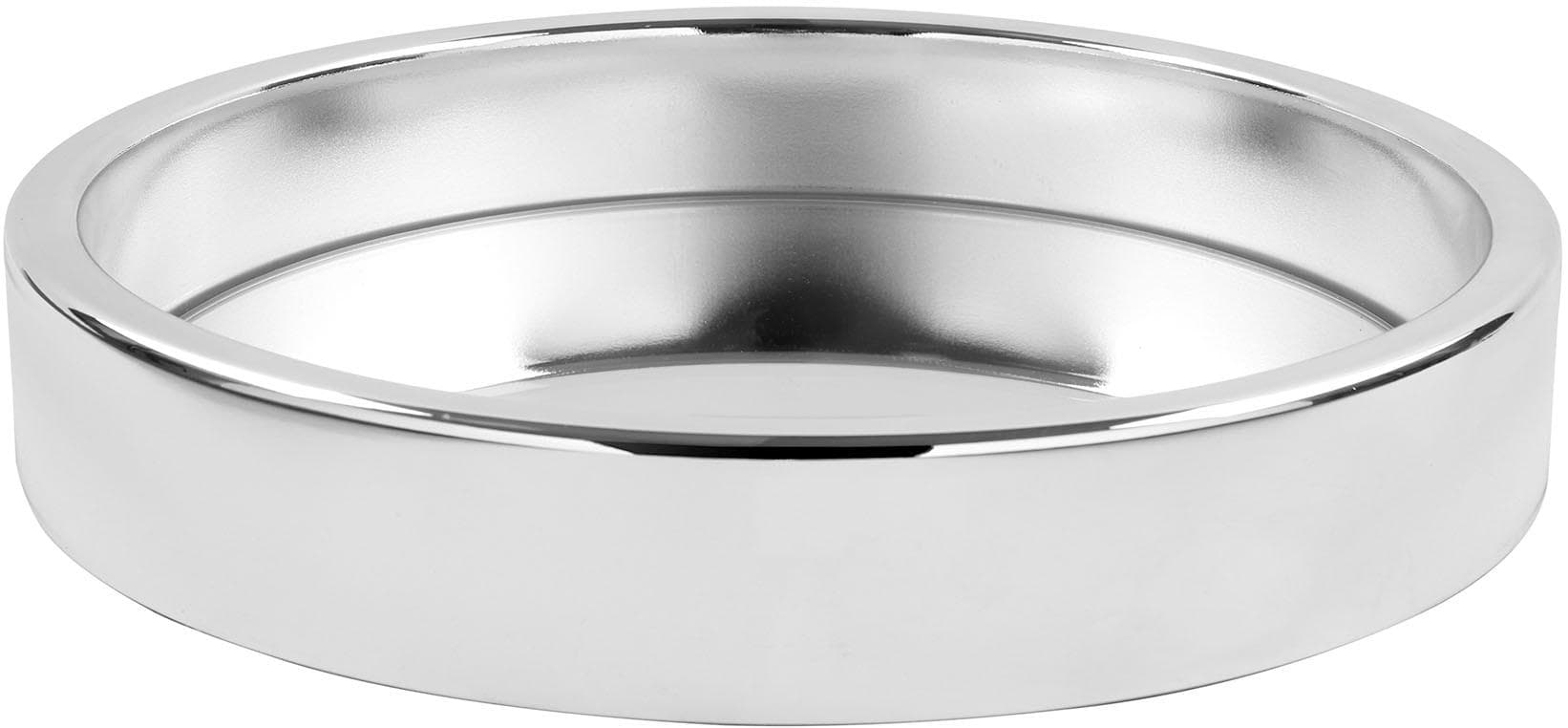 FINK Tablett EMPIRE Silber Metall mit Spiegeleinsatz