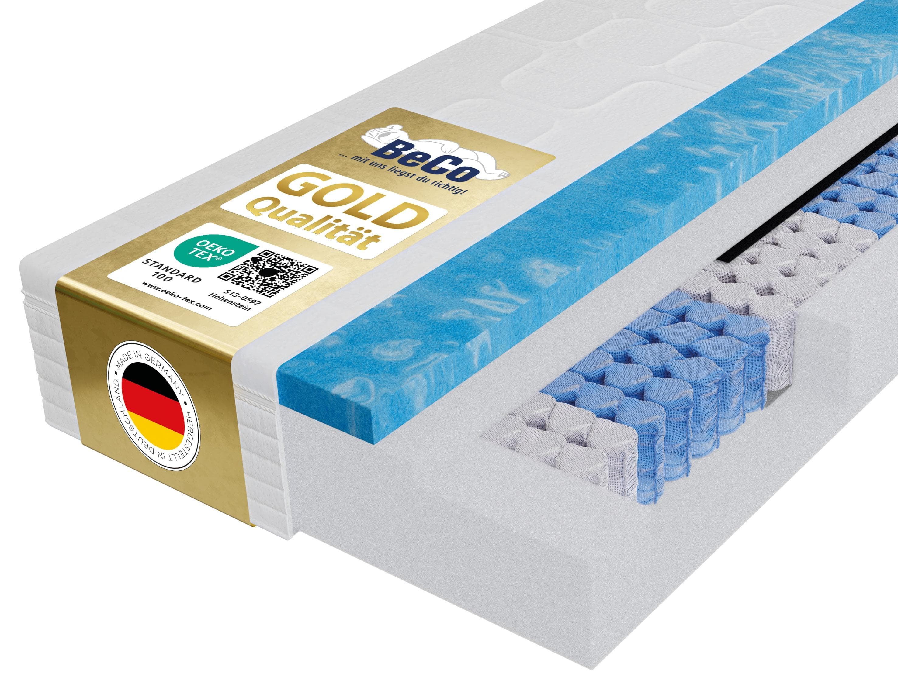 BECO Royal Komfort Gel – GOLD TFK-Matratze 140x200