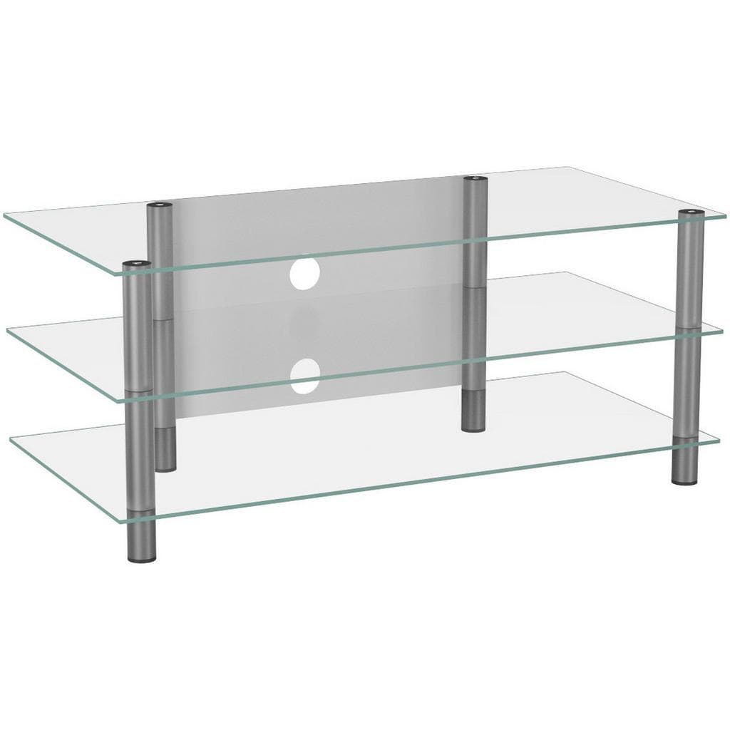 VCM Zumbo TV-Möbel: Aluminium & Glas Sideboard mit Kabelführung