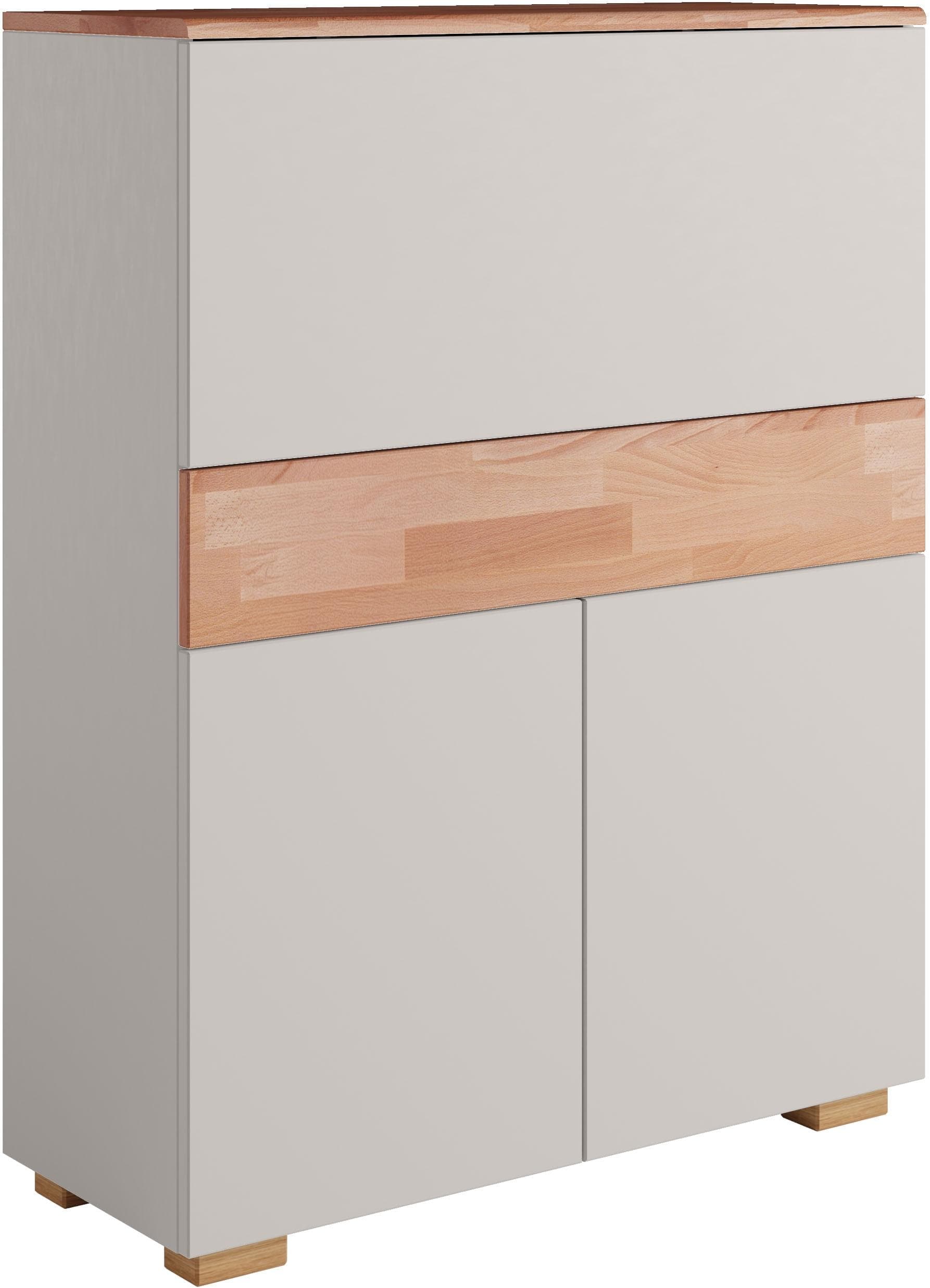 Sekretär HOME AFFAIRE Citra Weiß/Natur Klappbar