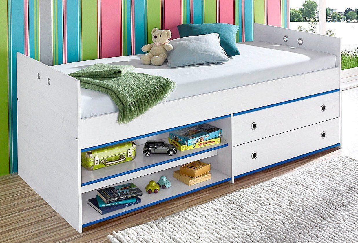 Funktionsbett PARISOT "Smoozy" Weiß, Kinderbett mit Stauraum