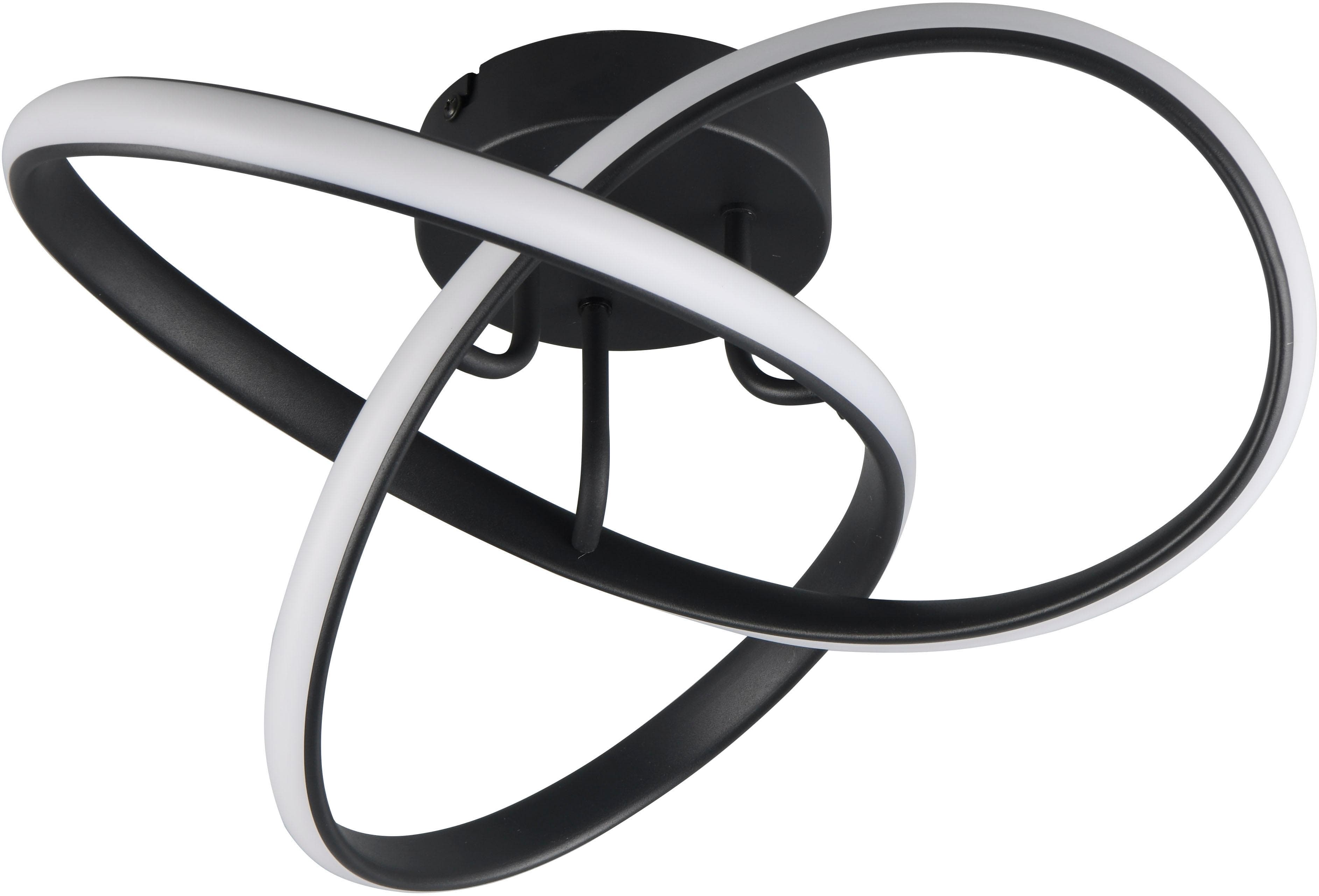 Places of Style Messachussetts LED Deckenleuchte - Geschwungenes Design, Warmweiß