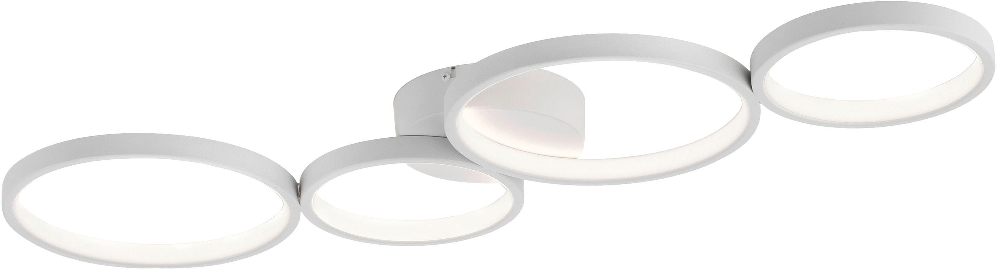 PAUL NEUHAUS KIRINGE LED Deckenleuchte: Warmweißes Licht mit Dimmfunktion