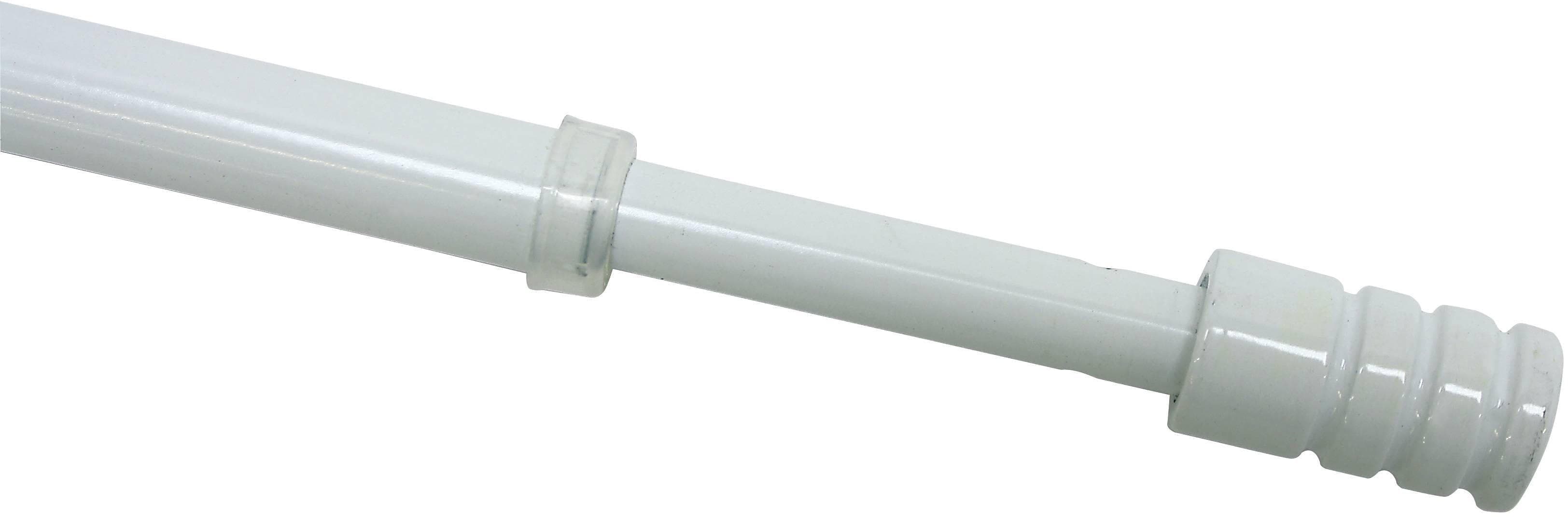 Gardinia Vitragenstange Zylinder 10 mm Weiß Edelstahl