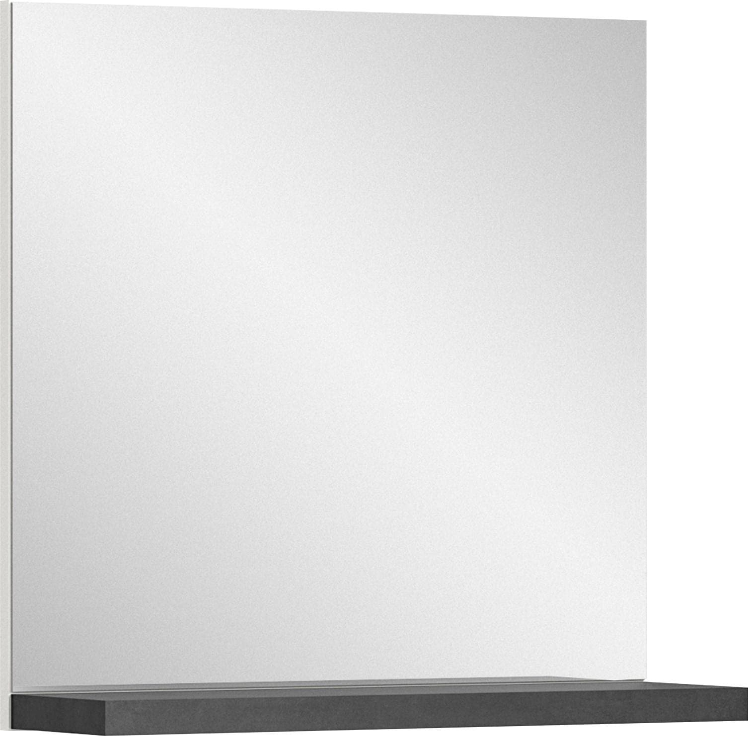 Wandspiegel INOSIGN Skoskap 60 cm Ablageboden Industrial Grau