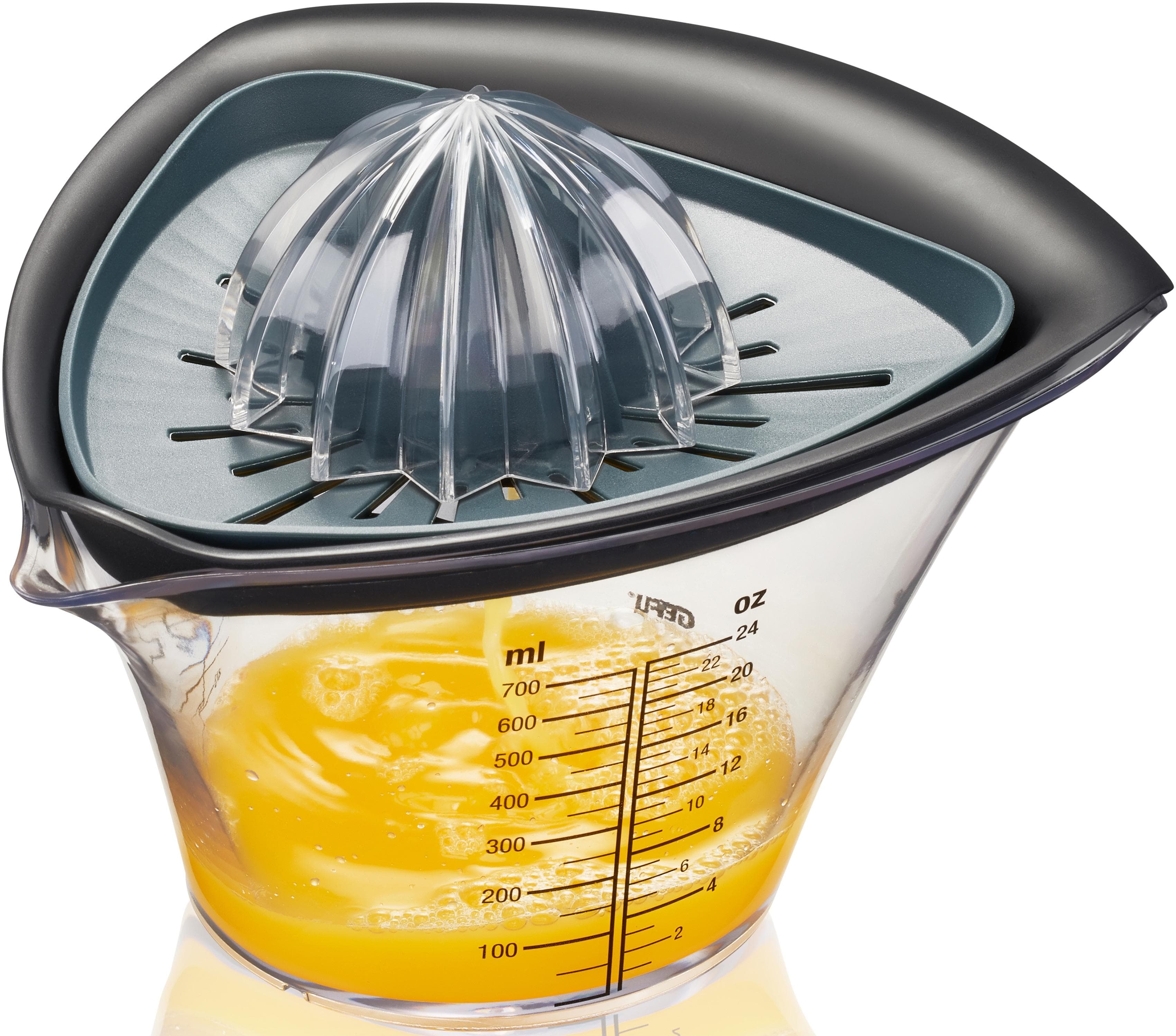 2in1 Entsafter GEFU Transparent Anthrazit Silber