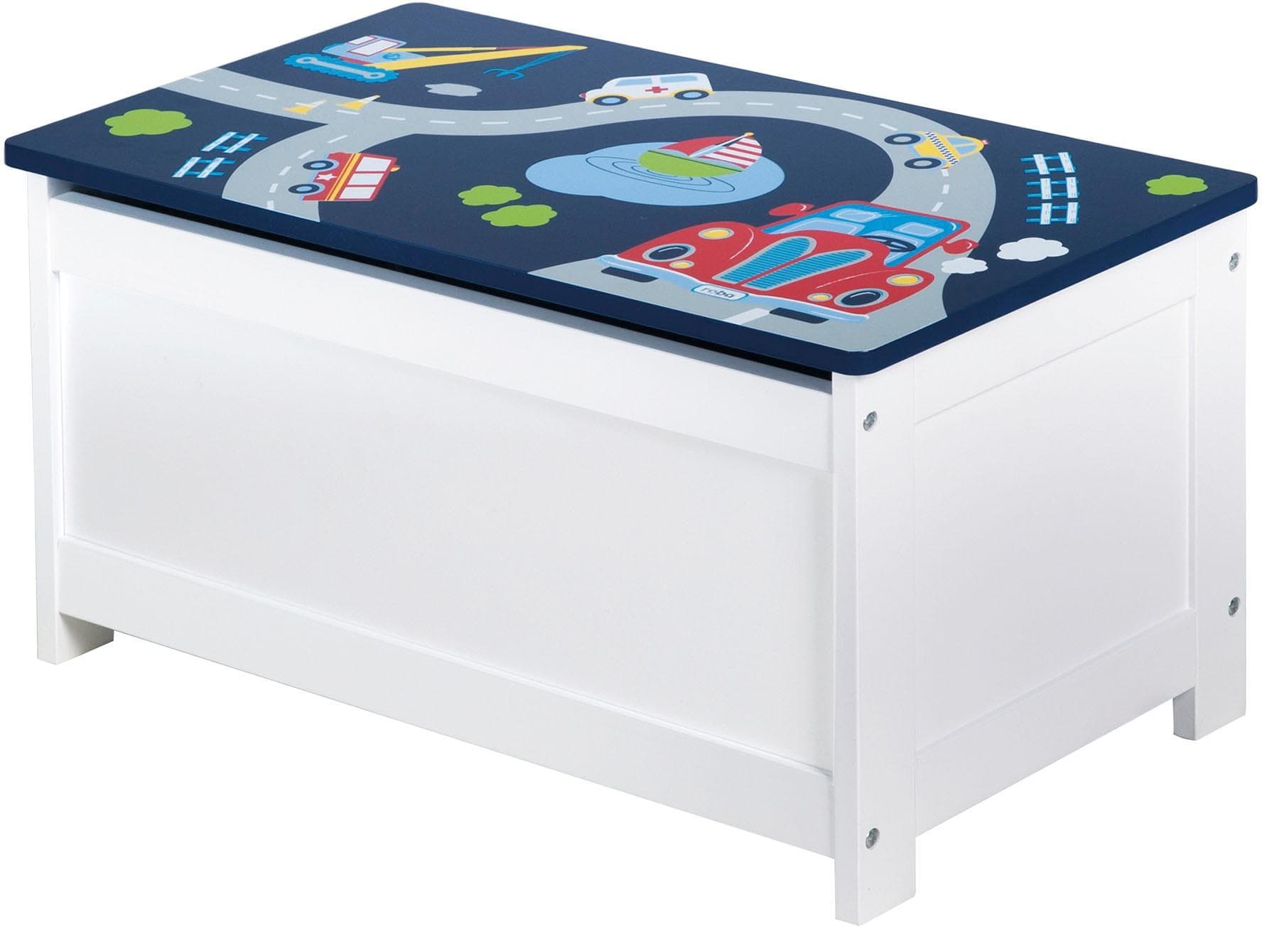 Roba Spielzeugtruhe Truhenbank: Multifunktionale Sitz- & Aufbewahrungstruhe für Kinderzimmer