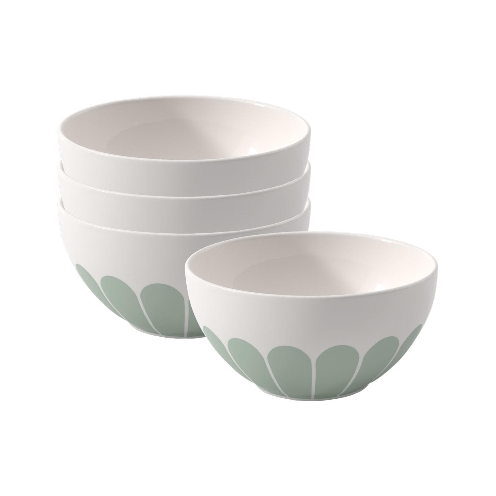 Villeroy & Boch Müslischale Fleur Grün 4er Set