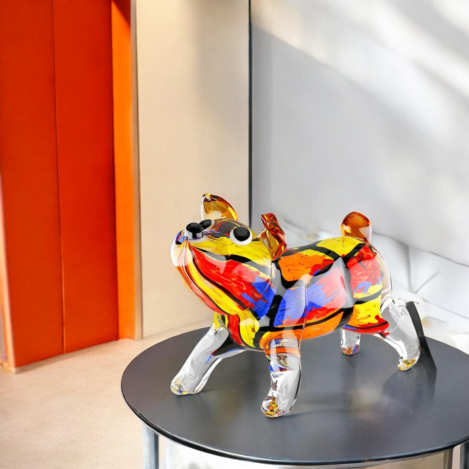 Tierfigur Hund Glas mehrfarbig CASABLANCA BY GILDE