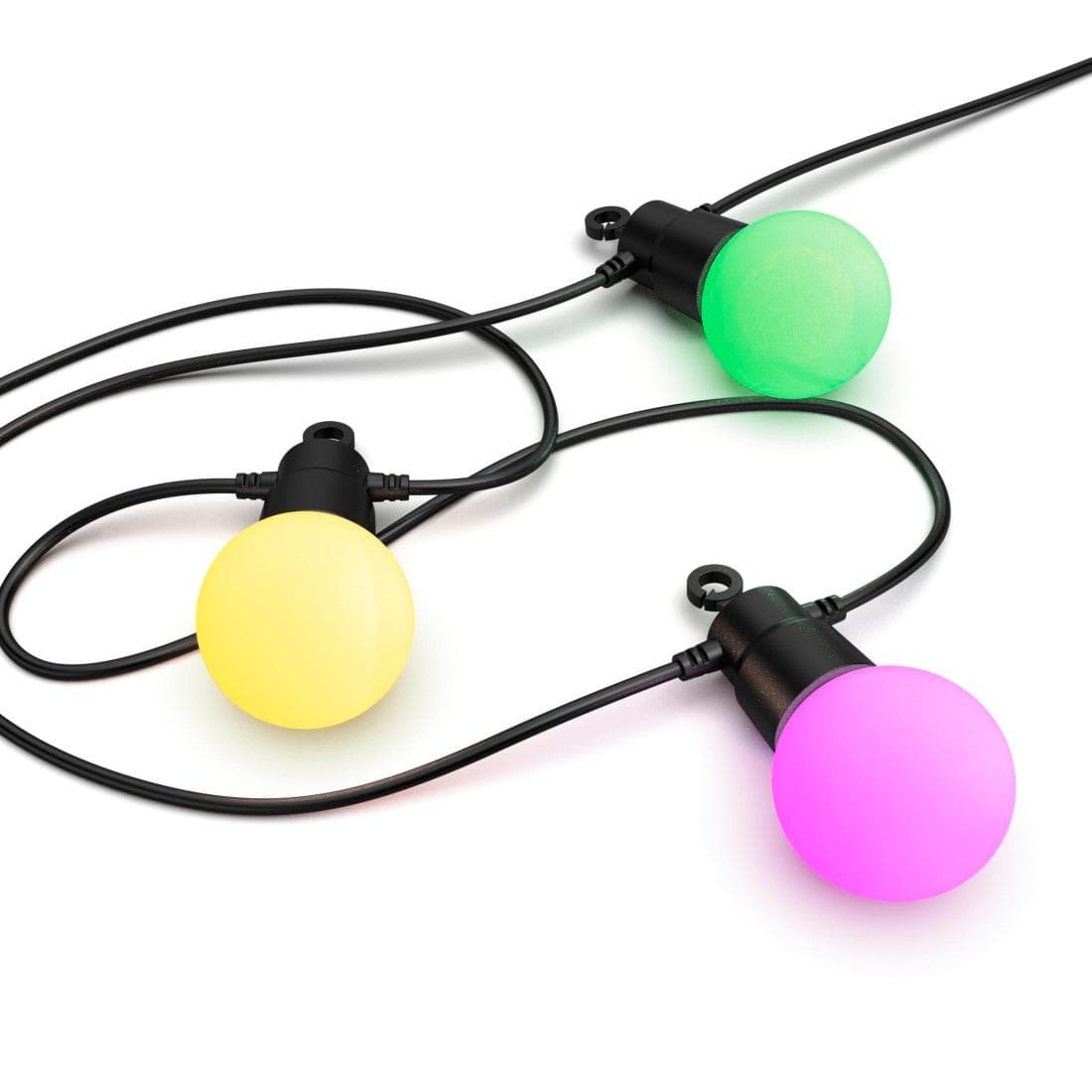 HAMA LED-Lichterkette Outdoor mit App 12 Glühbirnen bunt