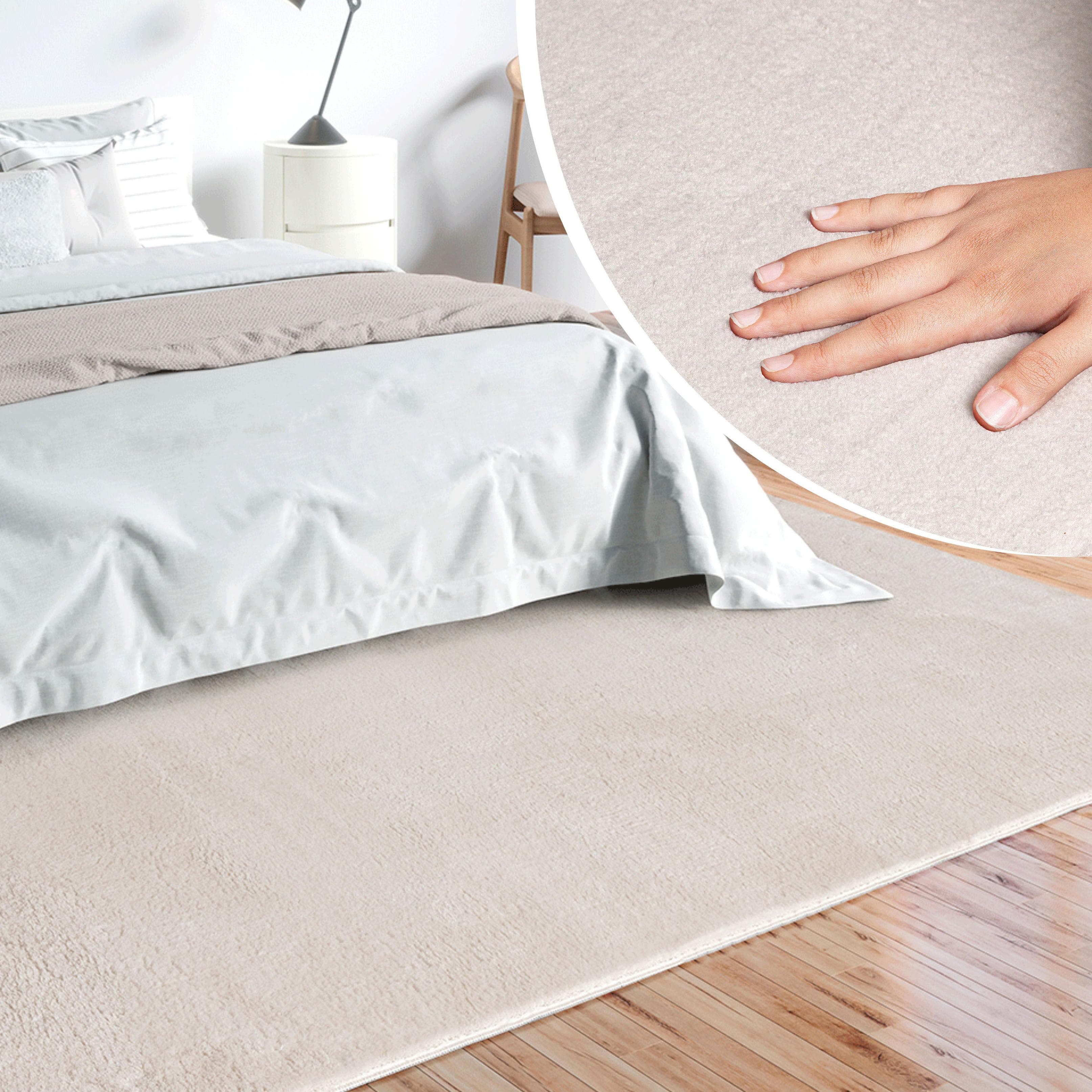 Merinos Kunstfellteppich Loft - Weicher Schafsfell-Look mit Anti-Rutsch-Unterseite