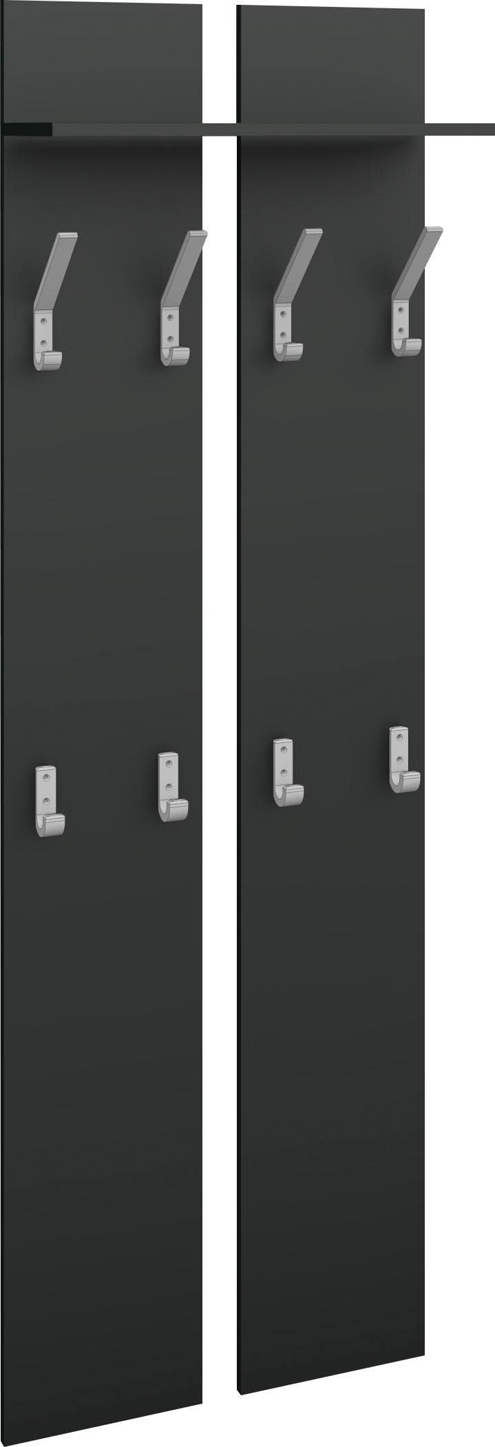 Garderobe Panel mit 8 Haken - Praktische Wandmontage