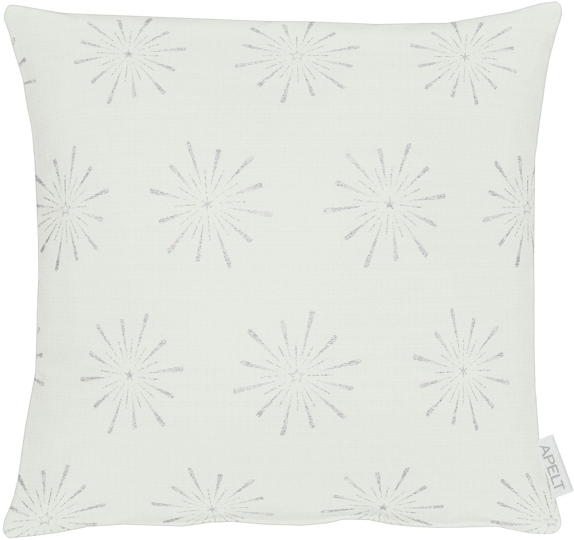 APELT Dekokissen 6302 Weiß/Silber
