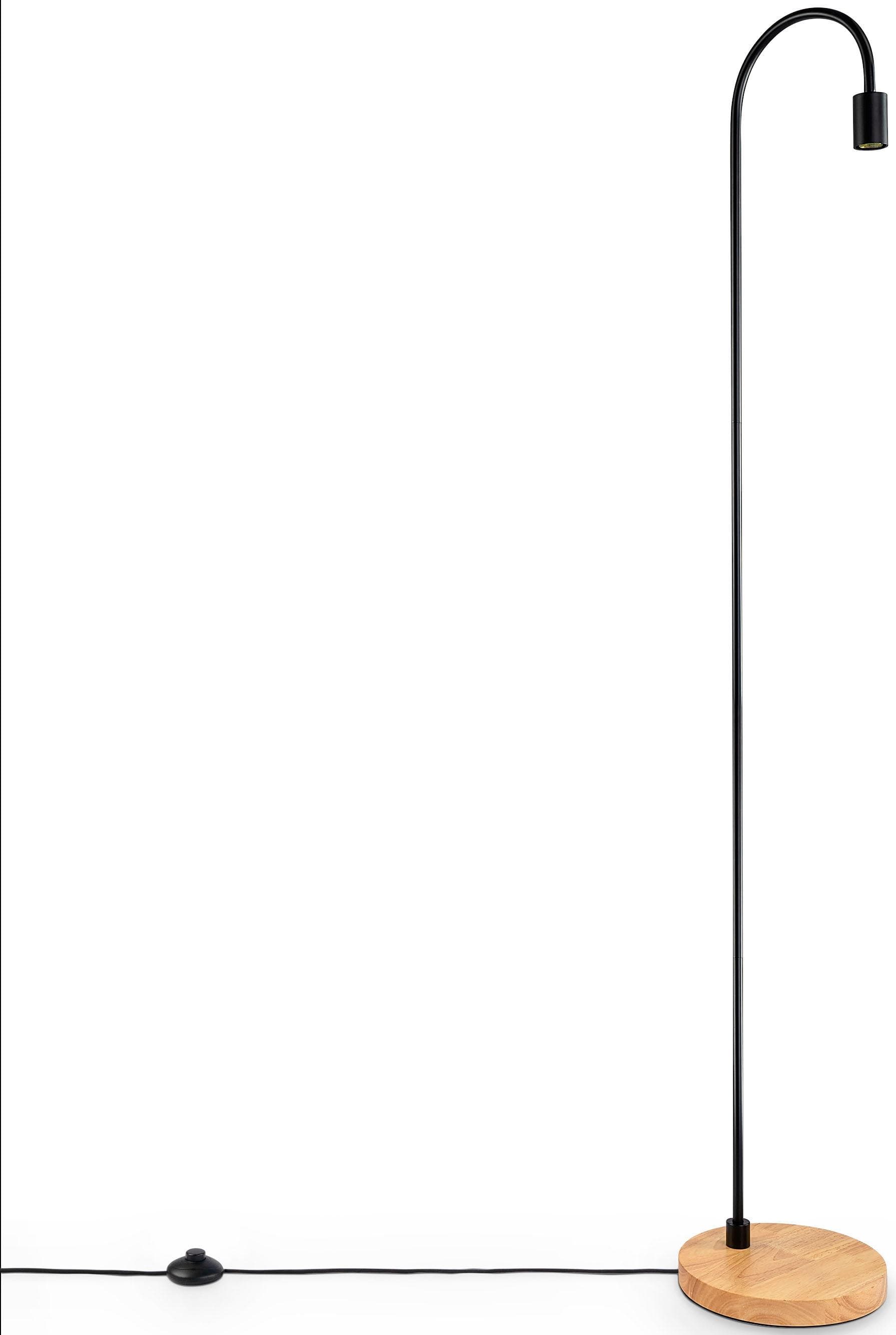 PACO HOME Stehlampe Walter Schwarz Industrial LED