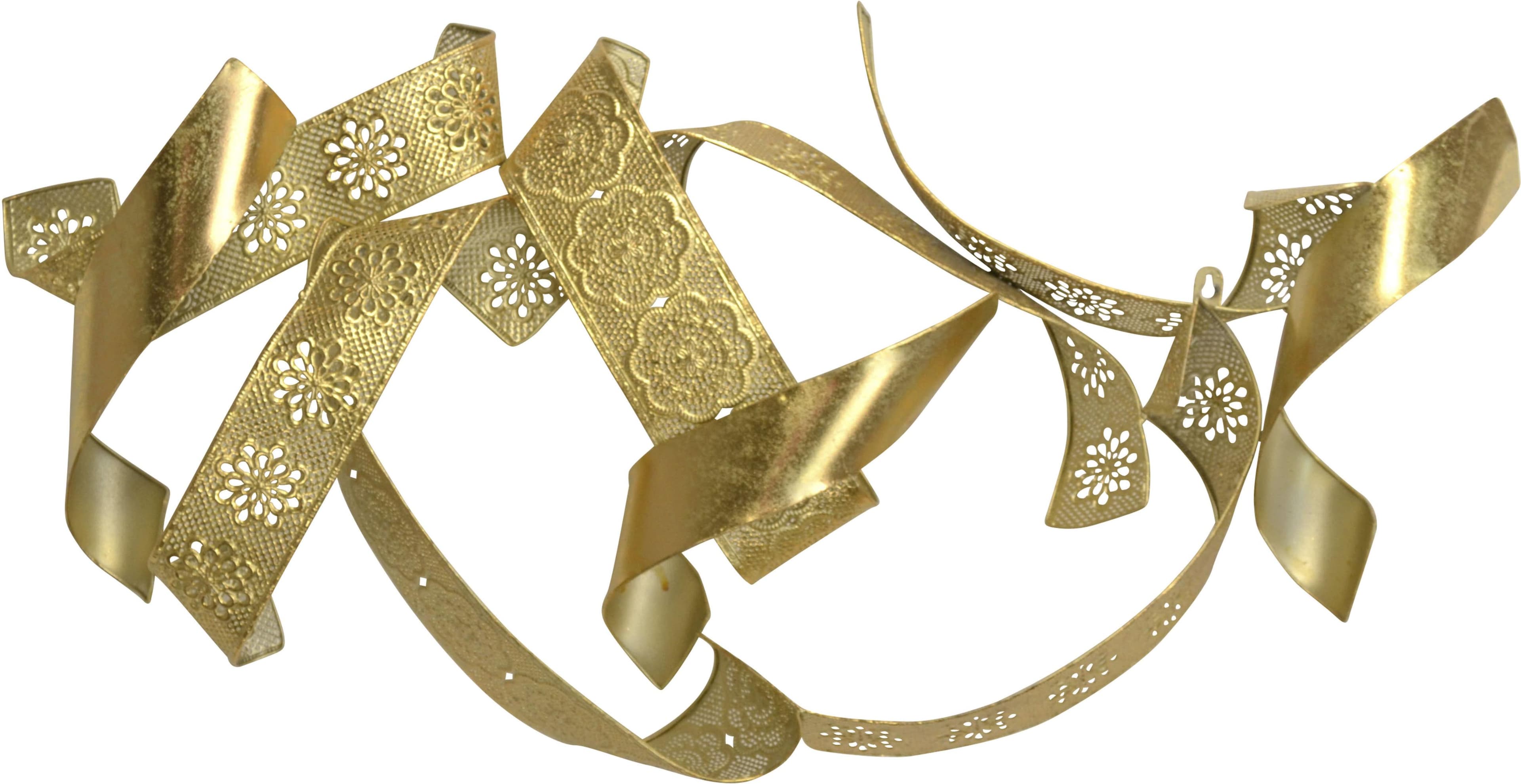 HOFMANN LIVING AND MORE Goldene Metall-Wanddekoobjekt Wanddekoration