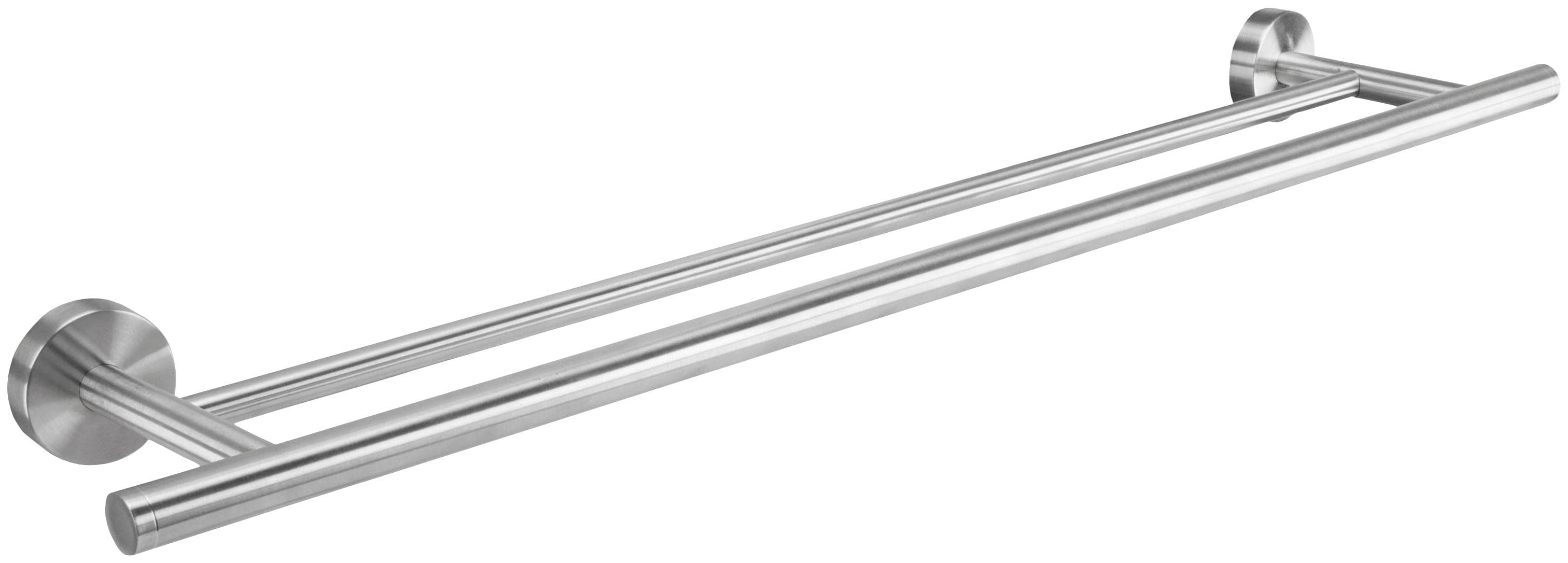 Kleine Wolke Doppelhandtuchhalter Allegra in Chrom - Edelstahl, Wandmontage