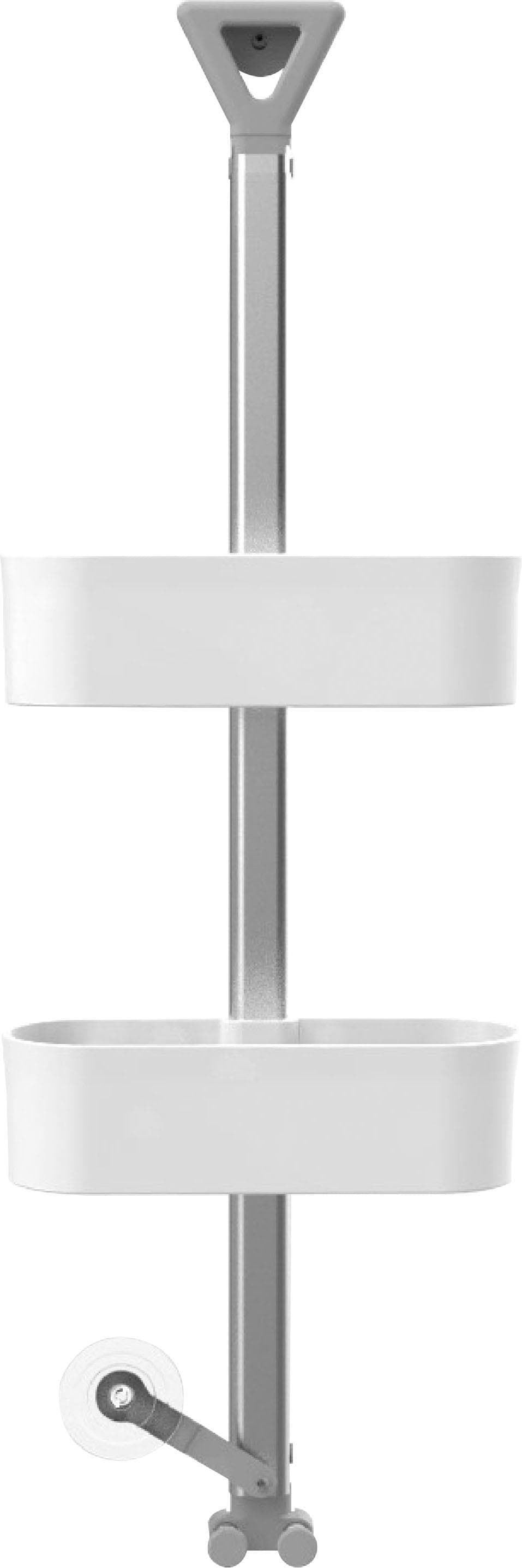 Bischof Duschregal - Werkzeuglos Montierbar mit 2 Ablagen