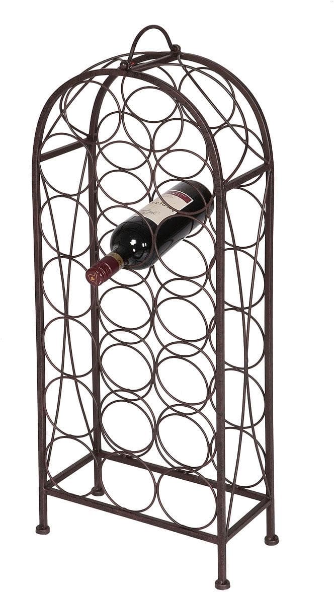 AMBIENTE HAUS Flaschenhalter antikbraun Eisen