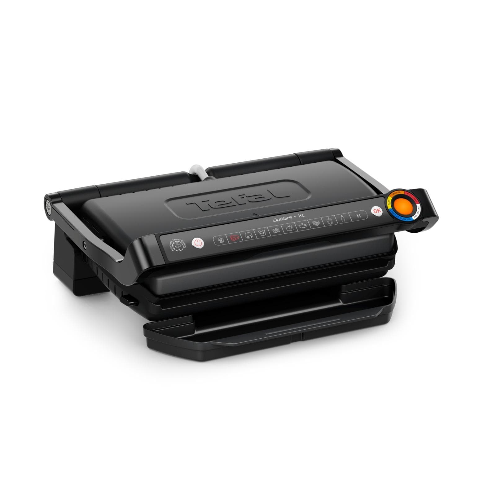 Tefal OptiGrill+ XL Kontaktgrill Schwarz 9 automatische Programme
