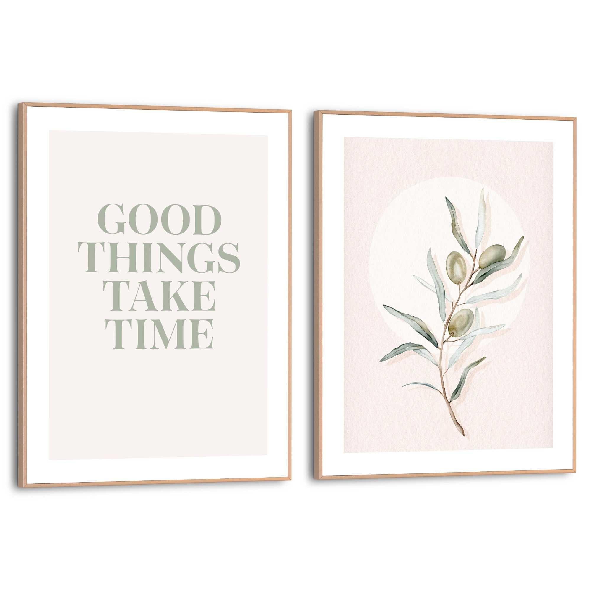 Poster REINDERS Good Things Beige 30x40 cm
