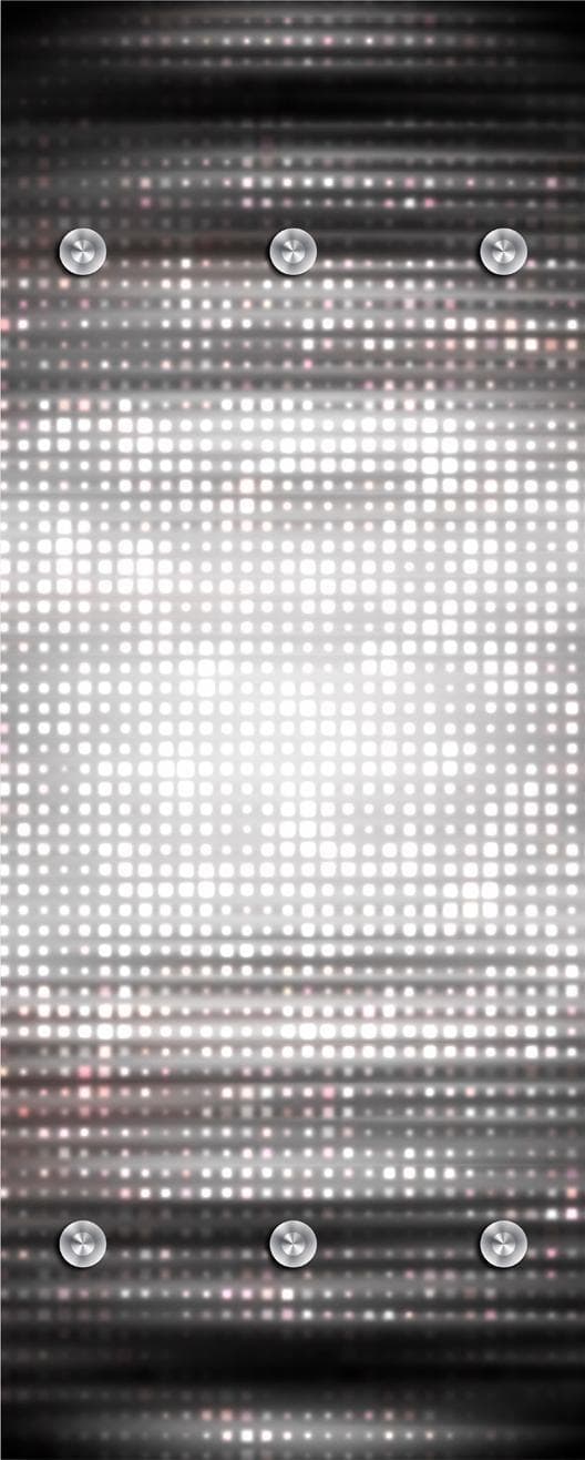 QUEENCE Garderobenleiste Abstrakte Vierecke mit 6 Haken