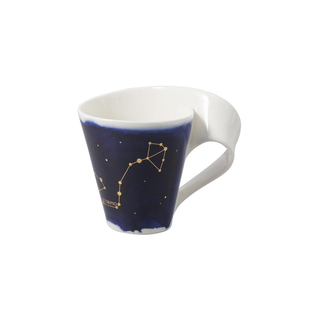 Villeroy & Boch NewWave Stars Tasse Skorpion 300 ml Weiß-Blau Porzellan