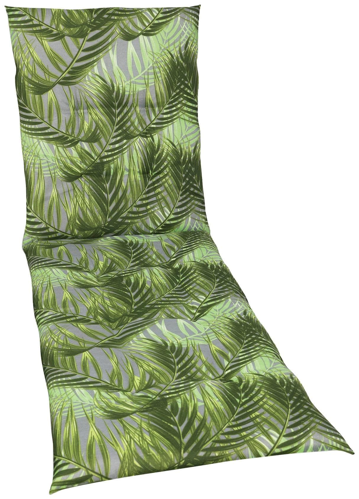 GO-DE Liegenauflage für Rollliegen - Grün Gemustert aus Polyester-Baumwolle