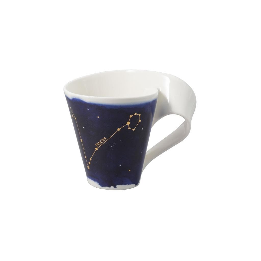 Villeroy & Boch NewWave Stars Tasse Fische 300 ml Weiß-Blau Porzellan