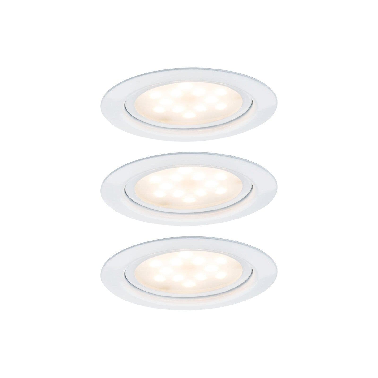 Paulmann Unterschrankleuchte 3x4,5W LED 65mm Metall gebürstet weiß