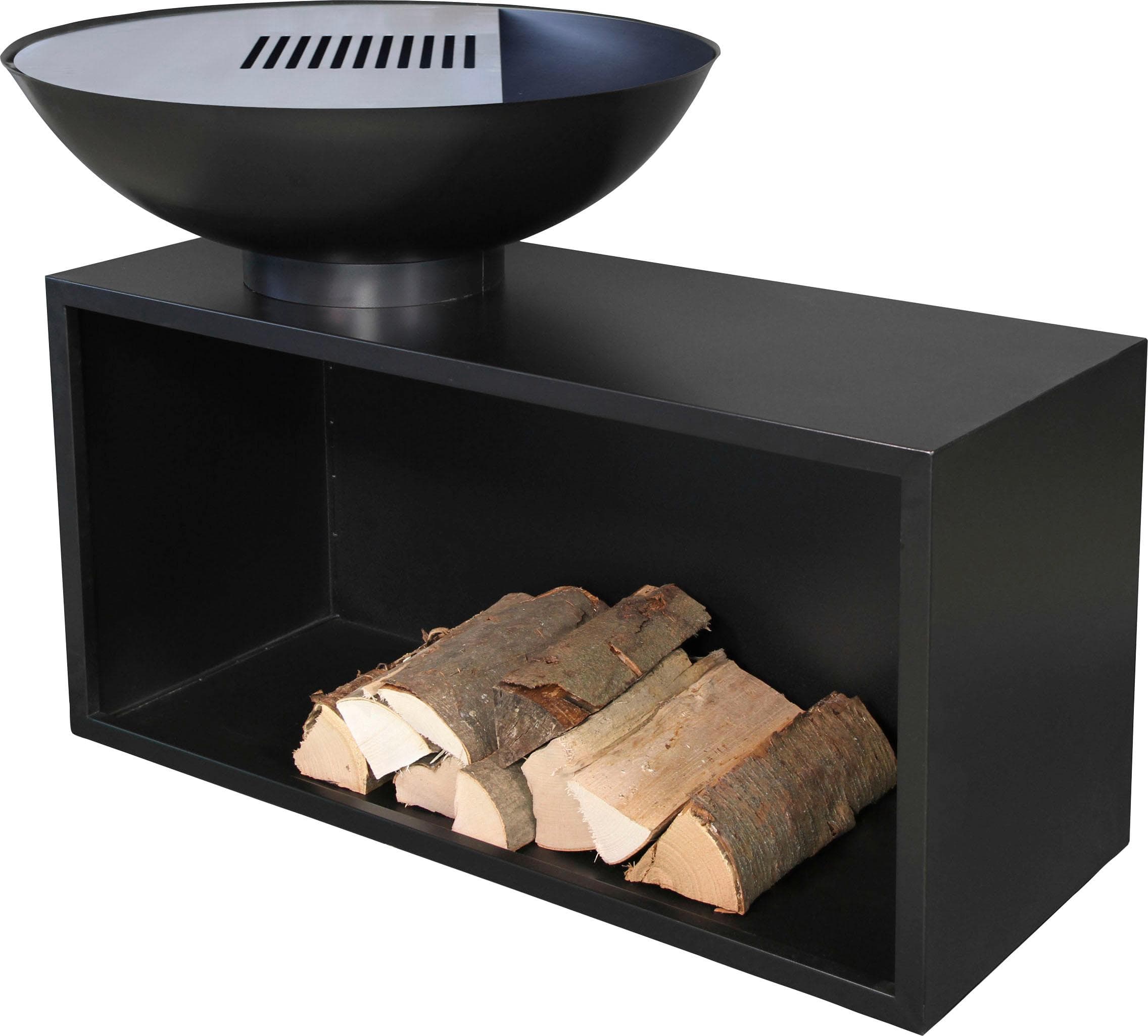 BUSCHBECK Planchagrill Giant Holzkohlegrill Schwarz